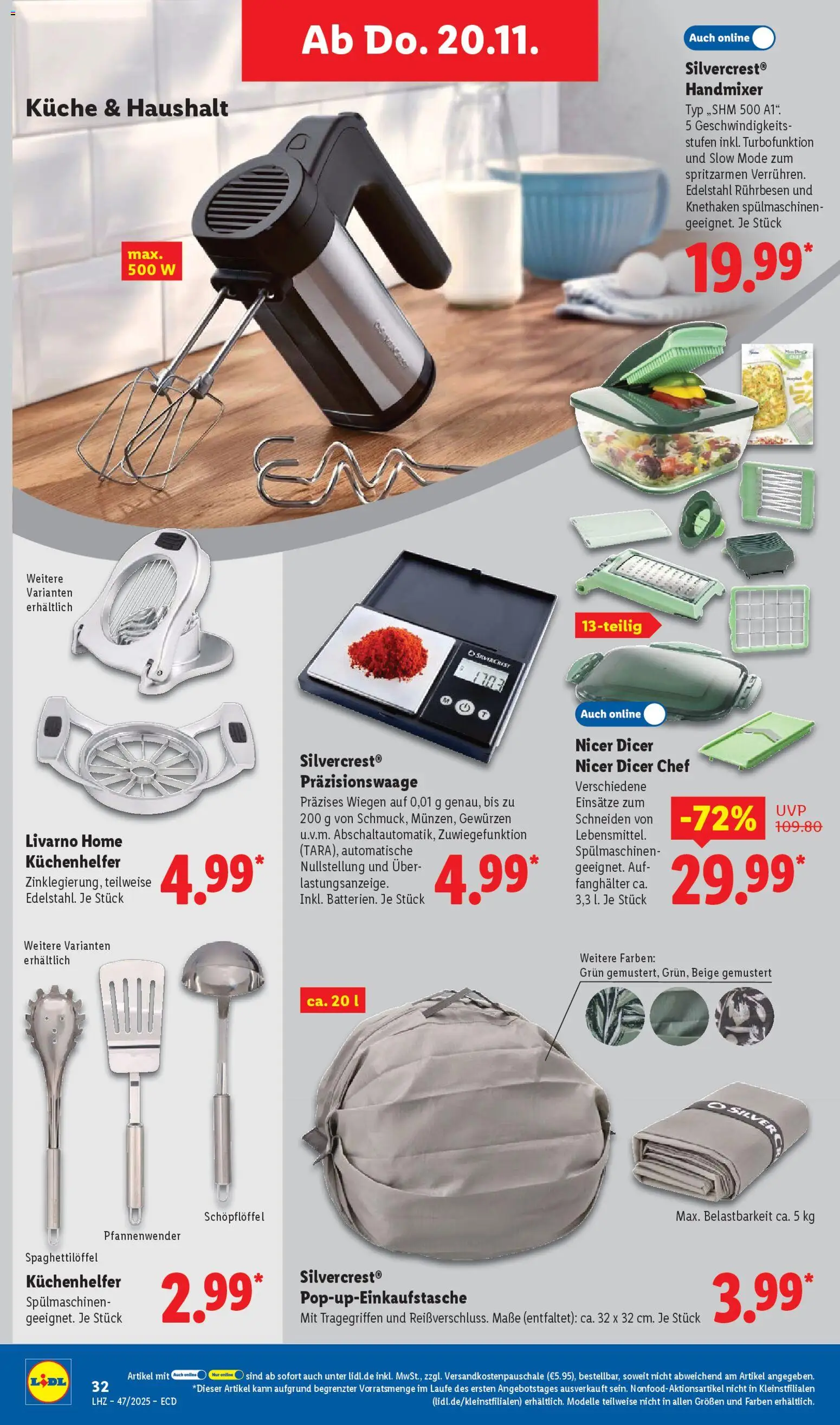 Lidl - Black Friday – gültig ab 17.11.2025 | Seite: 50 | Produkte: Rührbesen, Küche, Handmixer