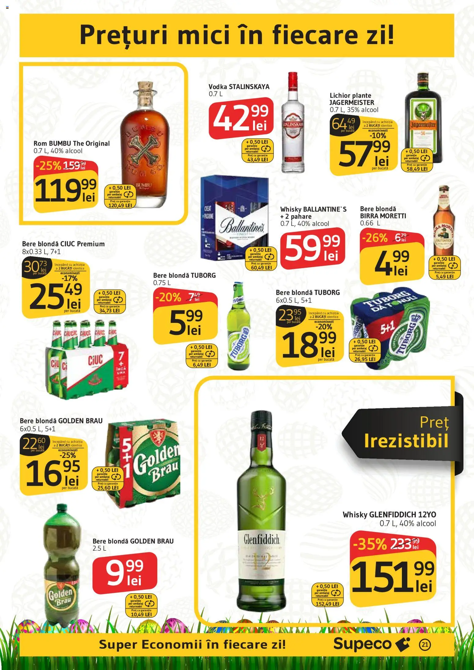 Noul catalog Supeco – valabil de la 02.04.2026 | Pagină: 21 | Produse: Atıştırmalık, Mici, Lichior, Vodka