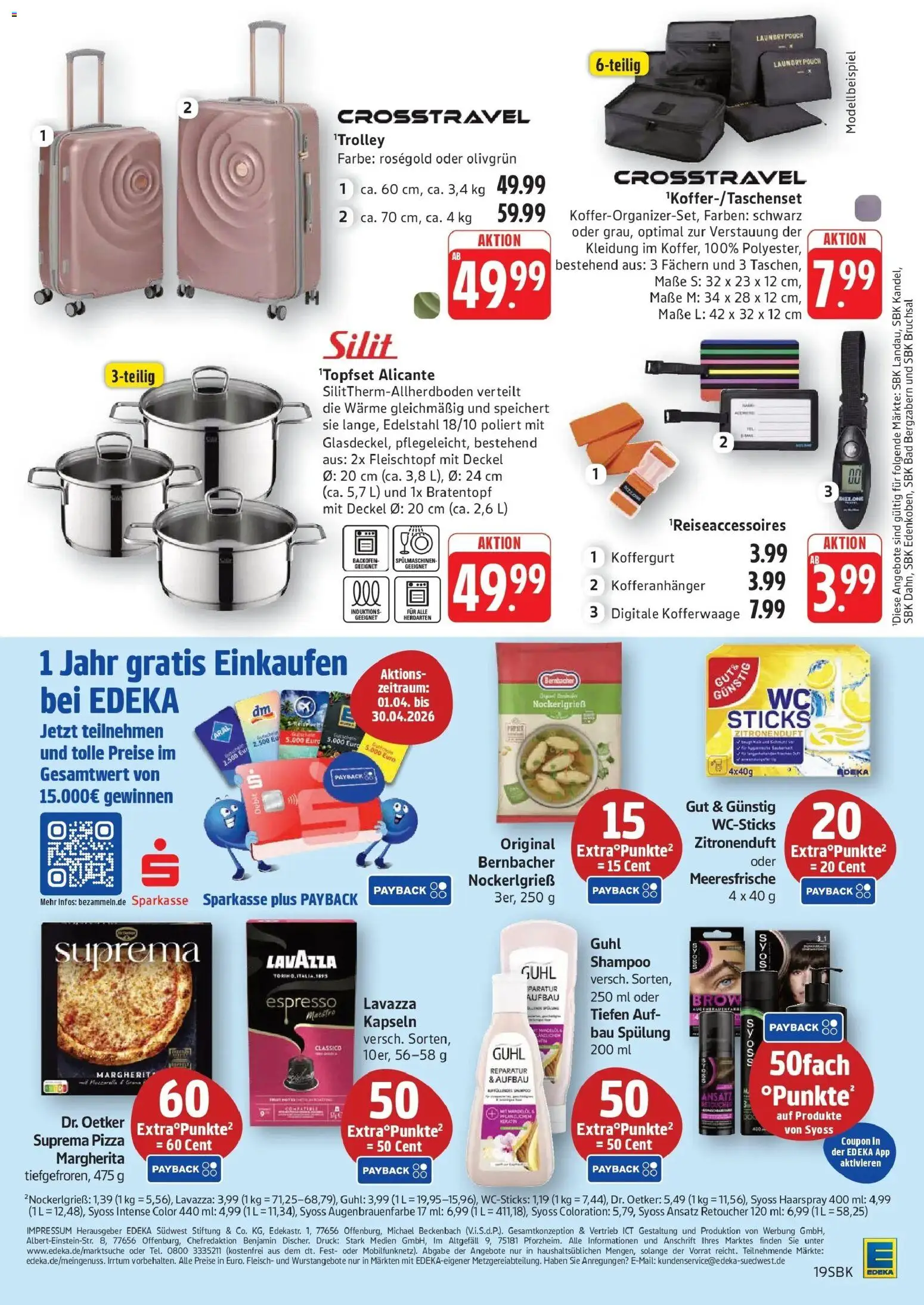 Edeka prospekt Walldorf	 – gültig ab 05.04.2026 | Seite: 19 | Produkte: Bad, Spülung, Backofen, Pizza