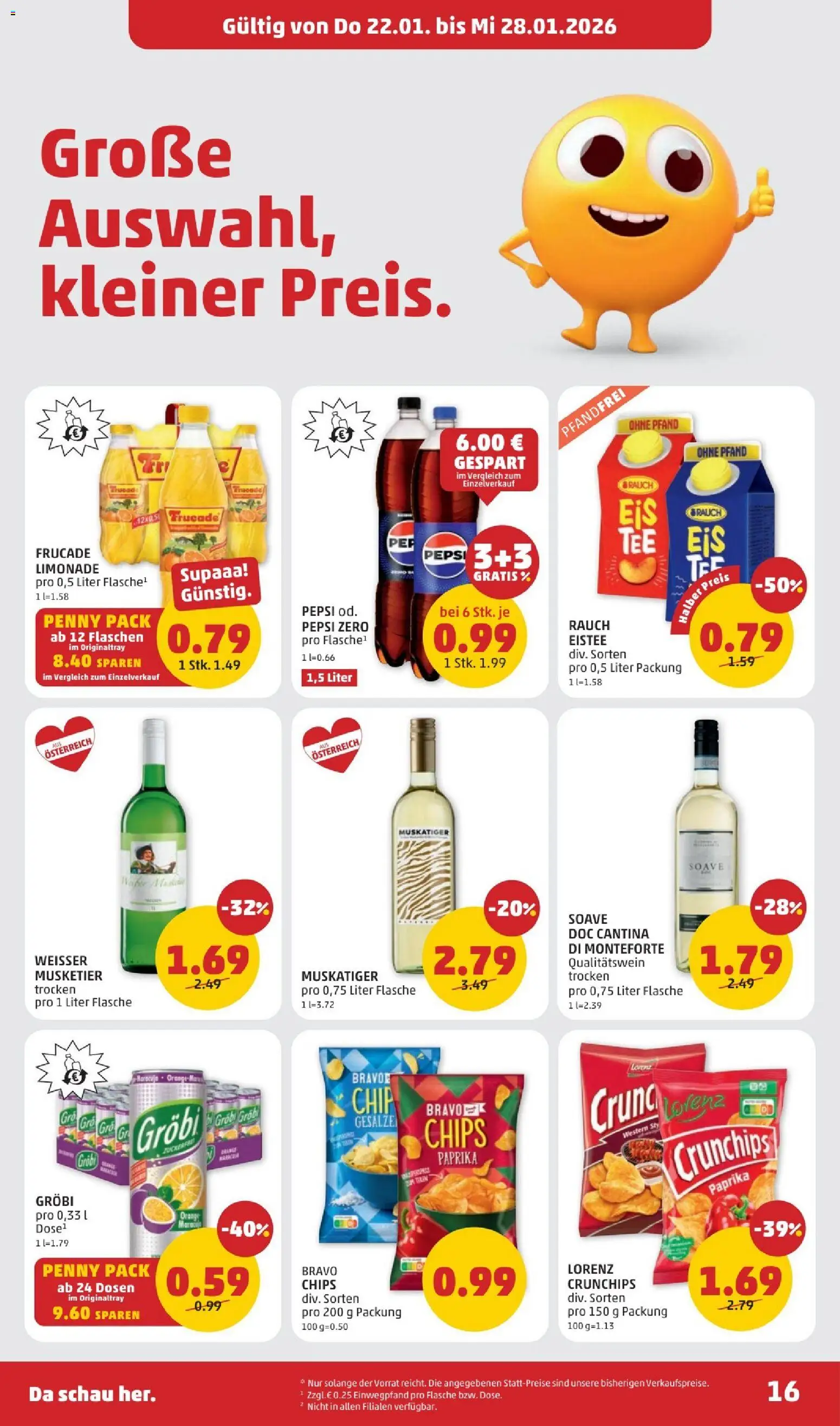 Penny Markt Flugblatt gültig ab 22.01.2026 | Seite: 16 | Produkte: Chips