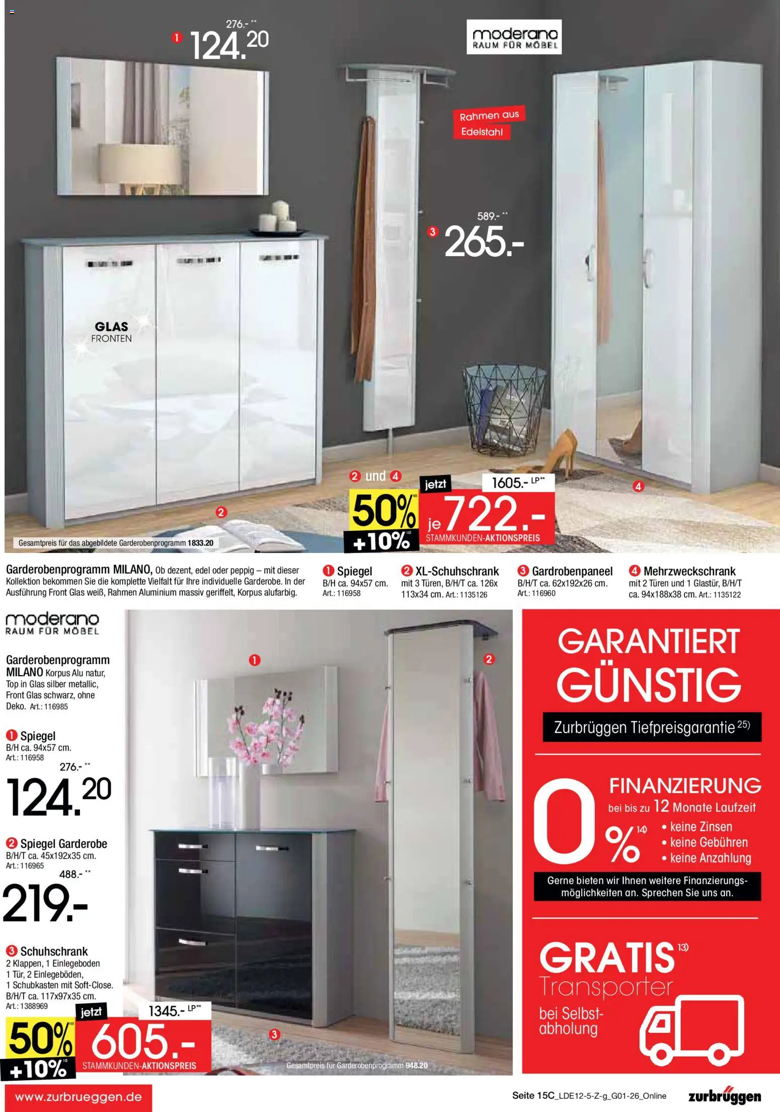 Zurbrüggen - Inventur-Verkauf – gültig ab 26.12.2025 | Seite: 25 | Produkte: Top, Spiegel