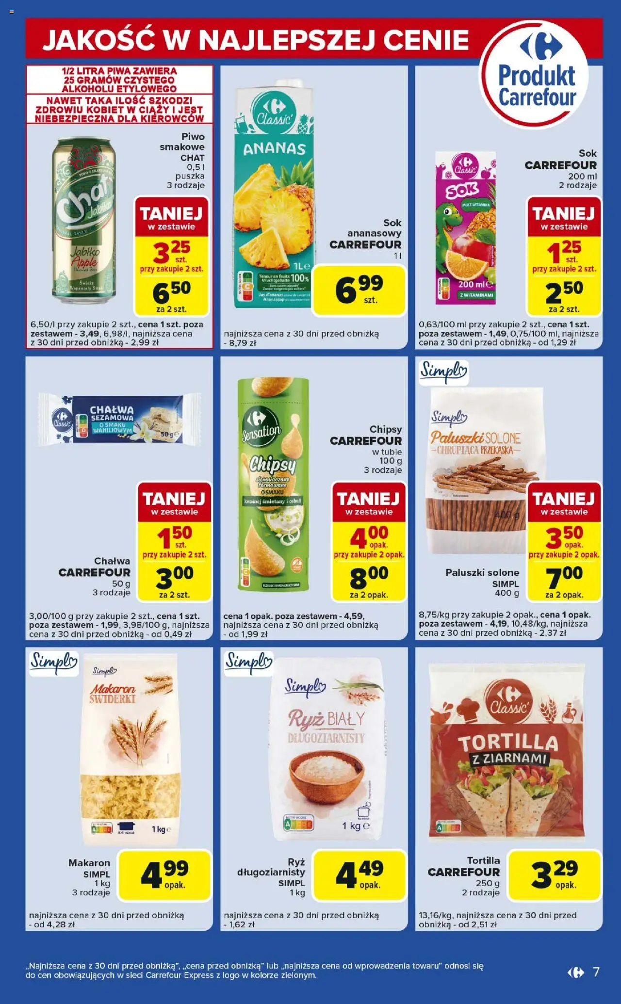 Carrefour Gazetka - Express II od 10.06.2025 | Strona: 7 | Produkty: Chipsy w tubie, Piwo, Ryż, Ananas