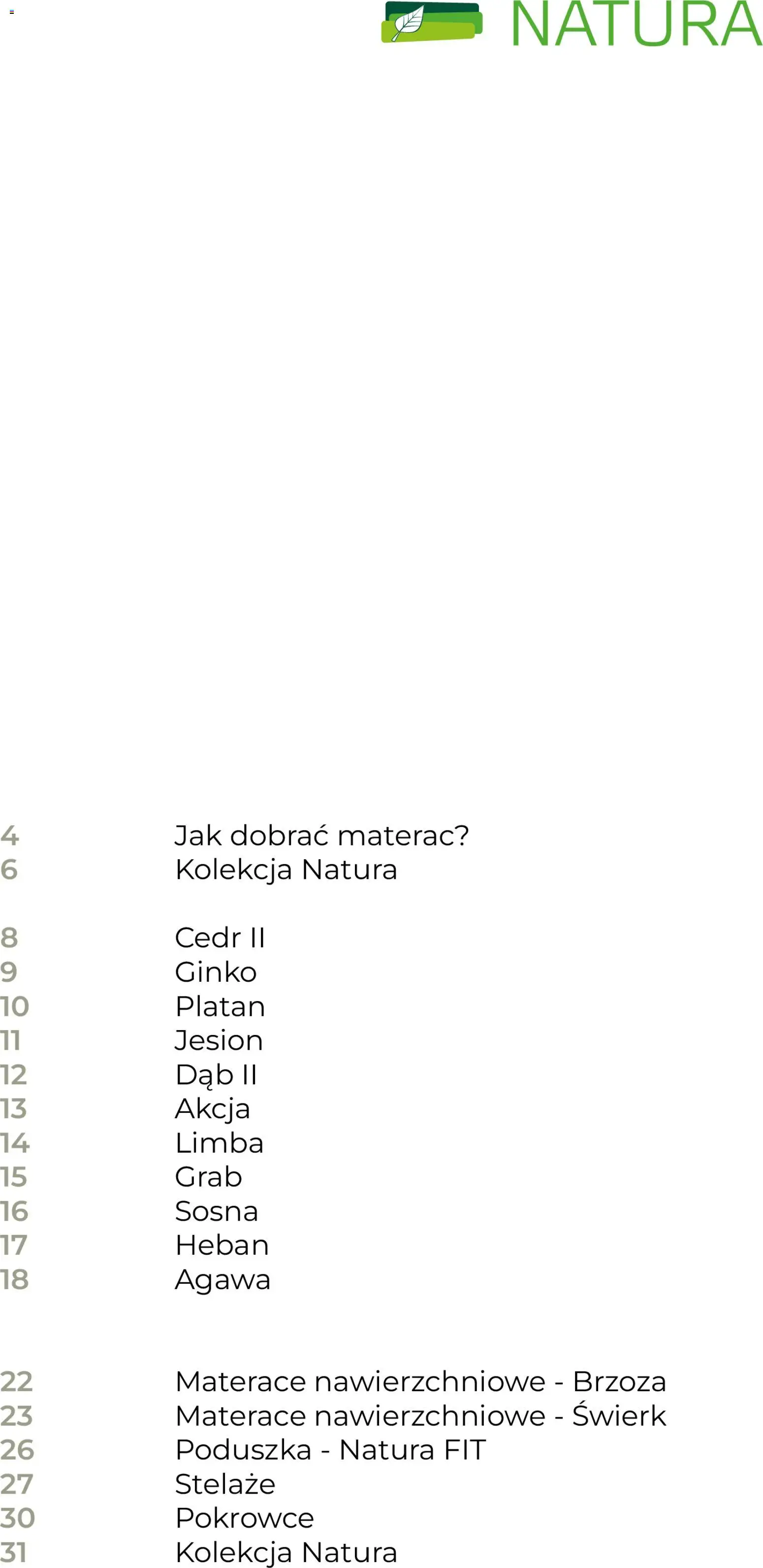 Salony Agata Gazetka - Natura od 27.01.2026 | Strona: 3 | Produkty: Materac, Poduszka