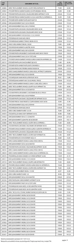 Ofertele Selgros valabile de la 28.11.2025 | Pagină: 9 | Produse: Lime, Curea, Deri ve Tüy Bakımı, Pantaloni