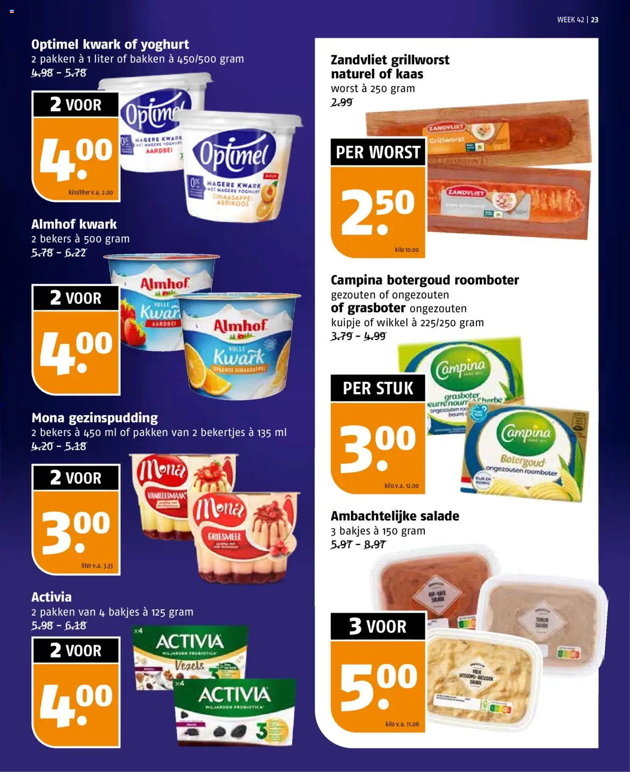 {H1} | Pagina: 23 | Producten: Kwark, Salade, Worst, Aardbei