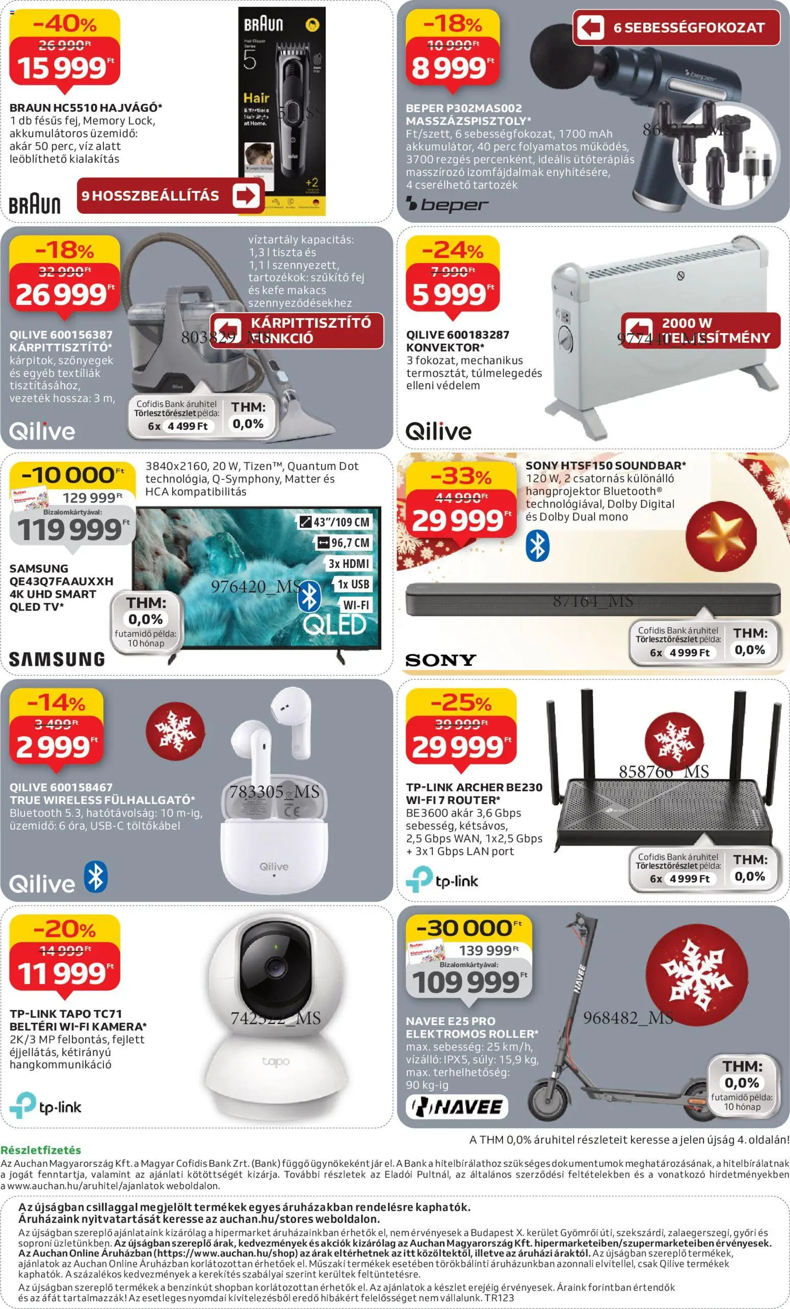 Auchan akciós ujság - amely érvényes a következő dátumtól: 06.11.2025 | Oldal: 12 | Termékek: Szőnyegek, USB, Kefe, Samsung