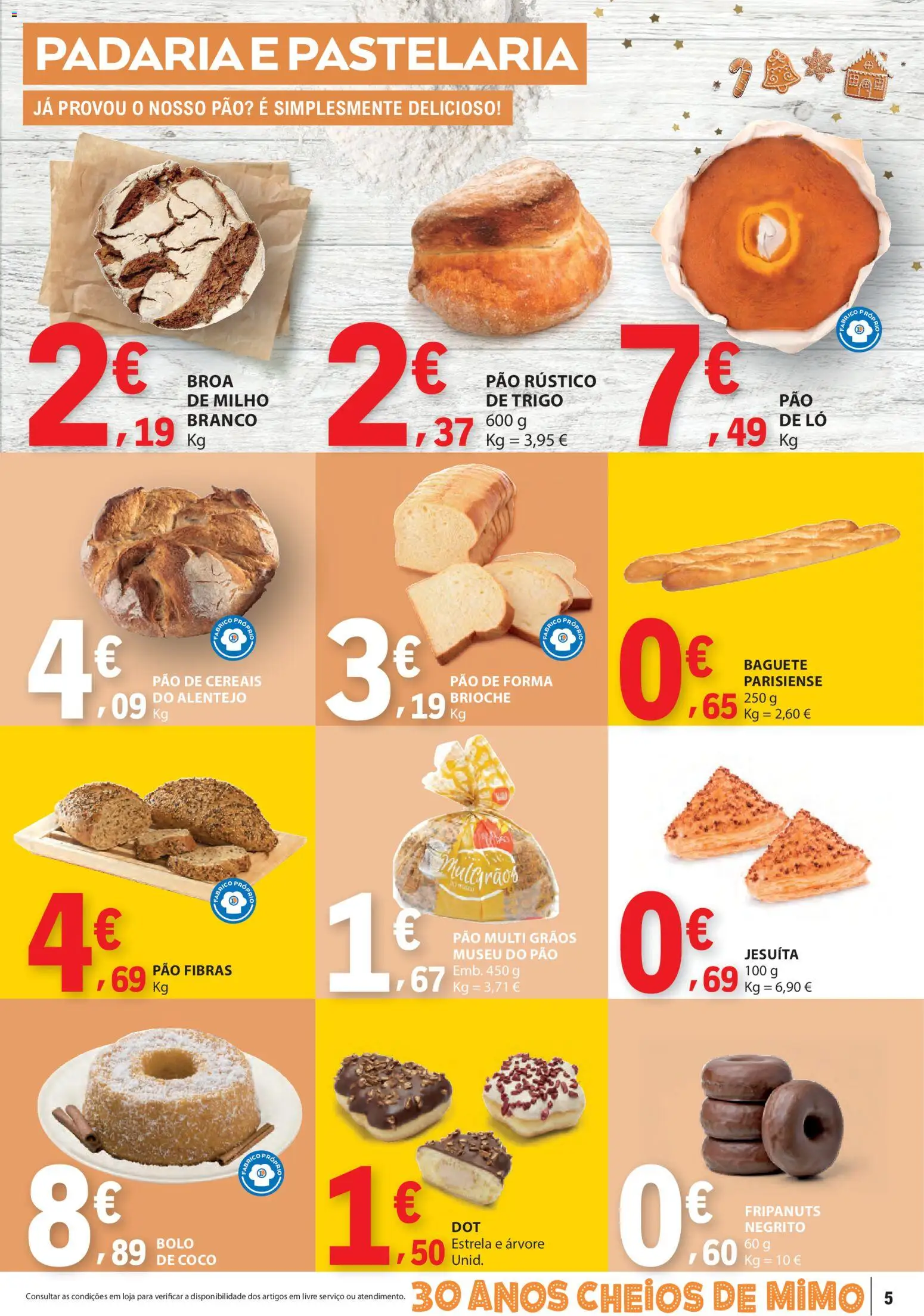 E.Leclerc folheto │ válido de 11.12.2025 | Página: 5 | Produtos: Pão de forma, Padaria, Cereais, Milho