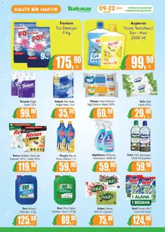 09.04.2026 tarihinden itibaren geçerli olan Hakmar kataloğu önizlemesi | Sayfa: 2 | Ürünler: Sabun, Yağ, Kağıt havlu, Bulaşık makinesi