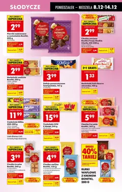 Pogląd oferty "Herbatniki maślane Bonitki, 250 g, Herbatniki maślane różne rodzaje" - ważna od 08.12.2025 | Strona: 61