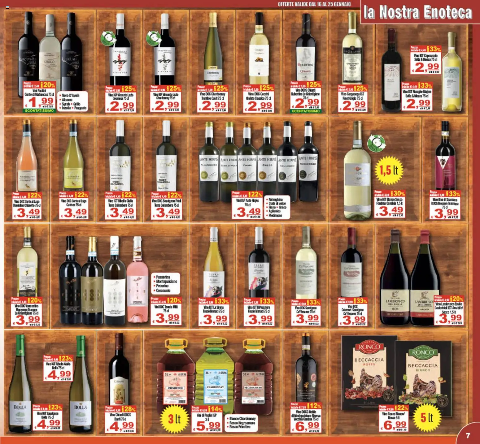 Volantino CTS del 16.01.2026 | Pagina: 7 | Prodotti: Mobile, Vino, Enoteca, Pecorino