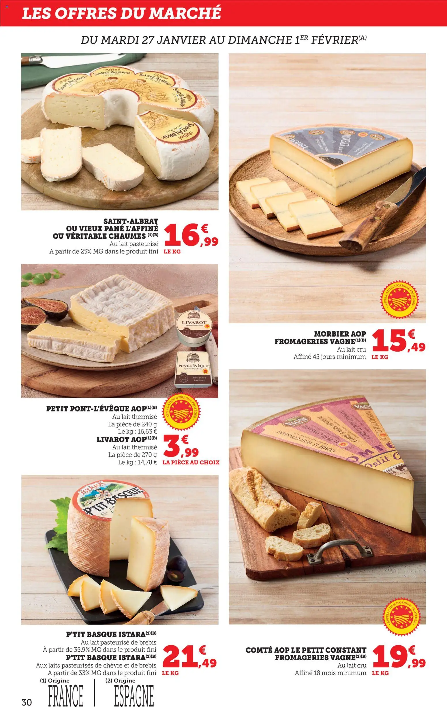 {H1} | Page: 30 | Produits: Morbier aop, Lait