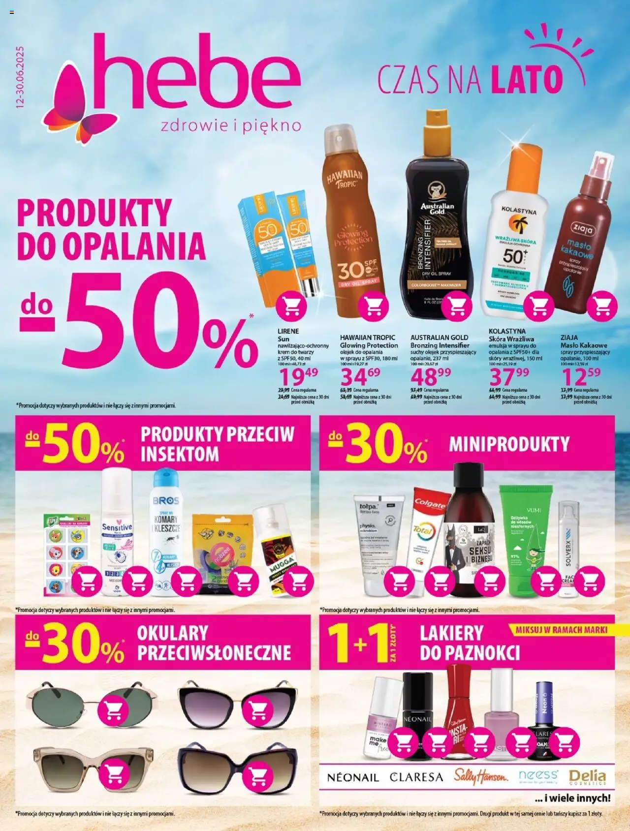 Hebe Gazetka - Czas na lato od 12.06.2025 | Strona: 1 | Produkty: Okulary, Odżywka, Odżywka do włosów, Krem