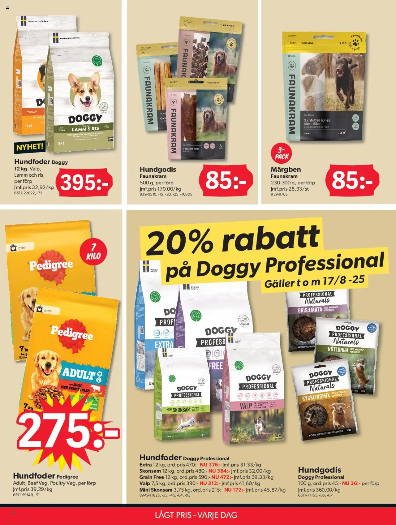 Dollar Store reklamblad aktuell från 11.08.2025 | Sida: 8 | Produkter: Galler, Hundgodis, Ris
