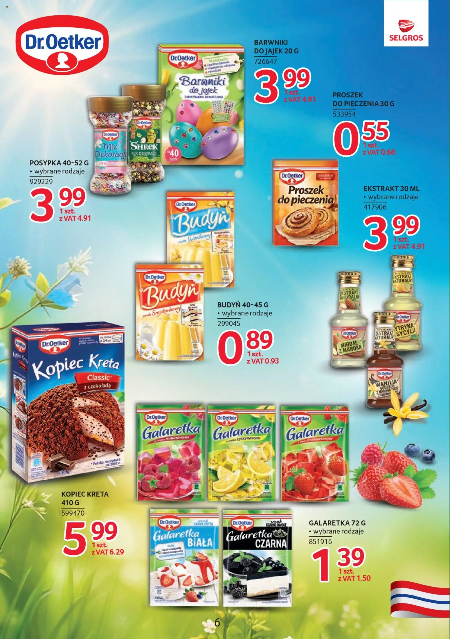 Selgros cash&carry gazetka - Oferta Spożywcza od 05.03.2026 | Strona: 6 | Produkty: Galaretka, Bourbon, Kopiec Kreta, Czekolada