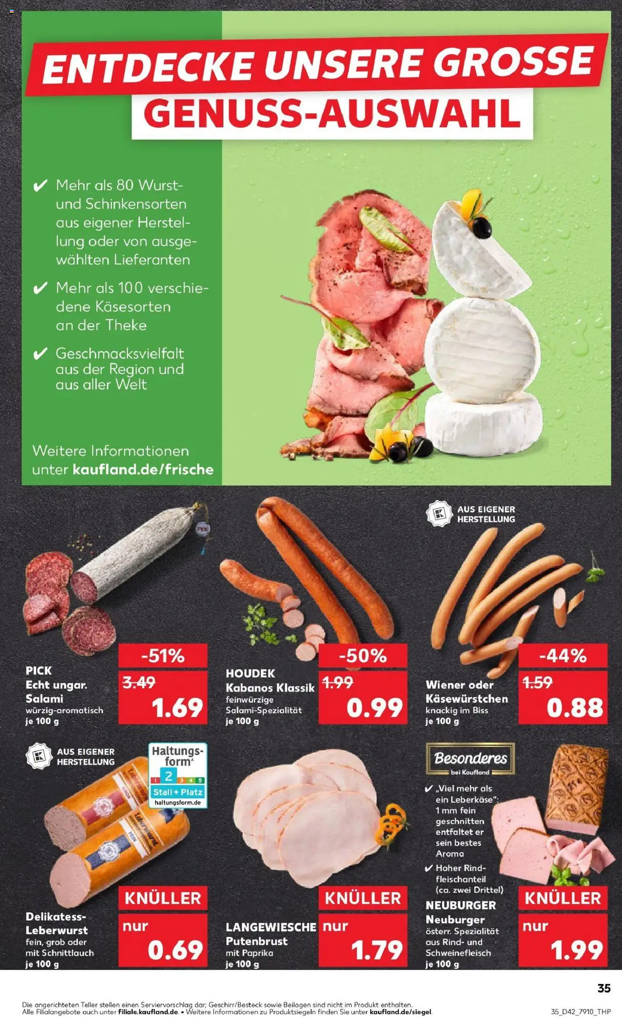 Kaufland prospekt Nördlingen	 – gültig ab 19.10.2025 | Seite: 35 | Produkte: Theke, Wurst, Schweinefleisch, Leberkase