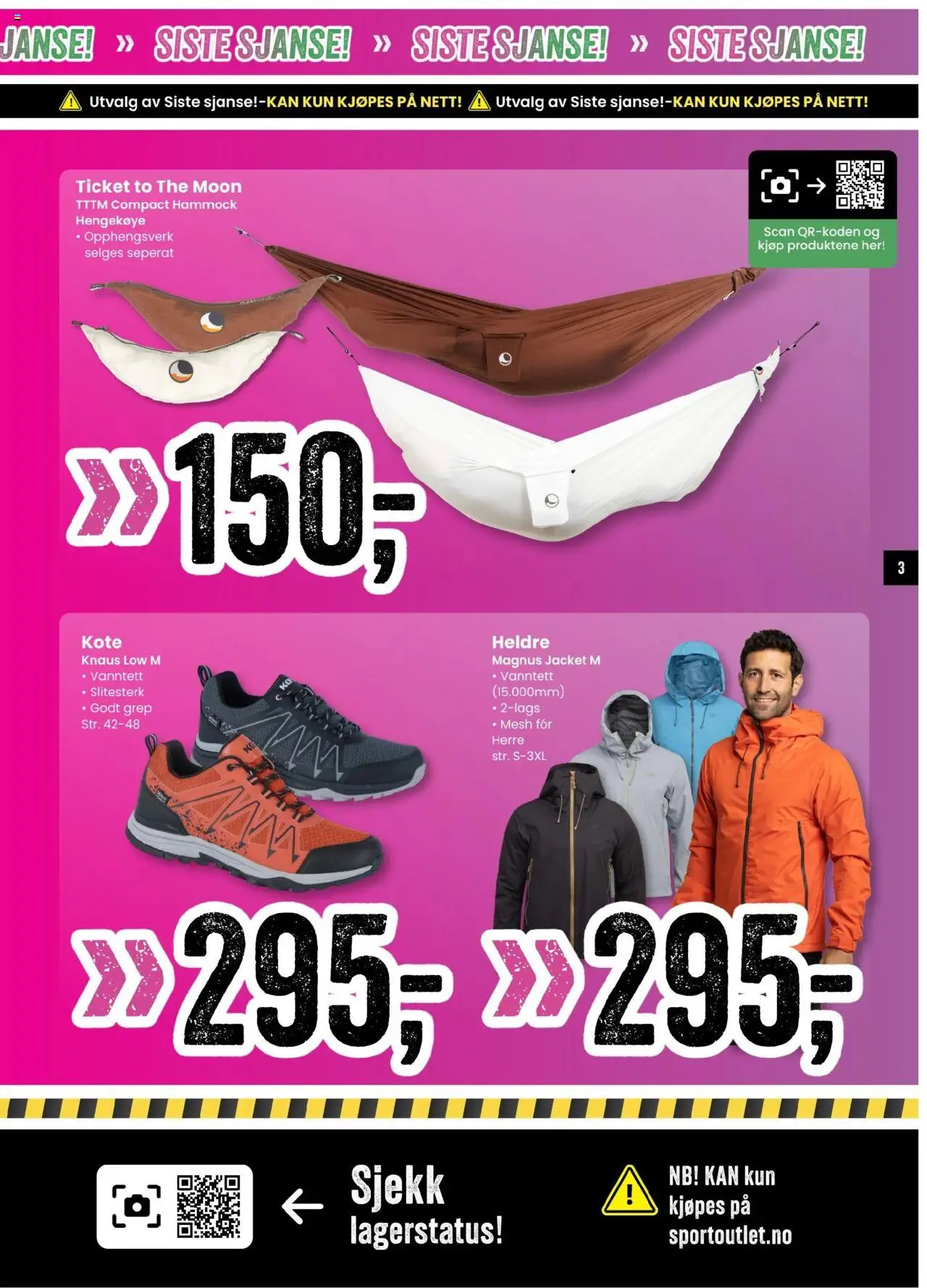  | Side: 3 | Produkter: Mesh, Hengekøye