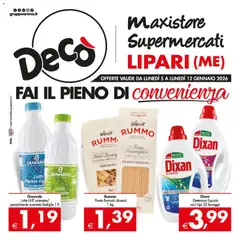 Anteprima del volantino Decò Maxistore, Supermercati - Lipari catalogo valido a partire dal 05.01.2026