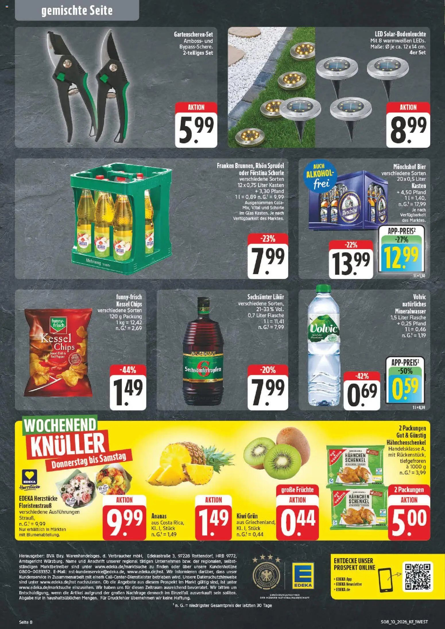 nah & gut Prospekt 	 – gültig ab 02.03.2026 | Seite: 8 | Produkte: Hahnchen, Likör, Funny frisch, Ananas