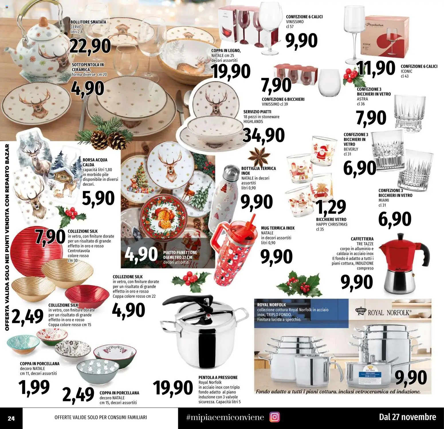 Volantino EMI del 27.11.2025 | Pagina: 24 | Prodotti: Caldaia, Panettone, Bollitore, Sottopentola