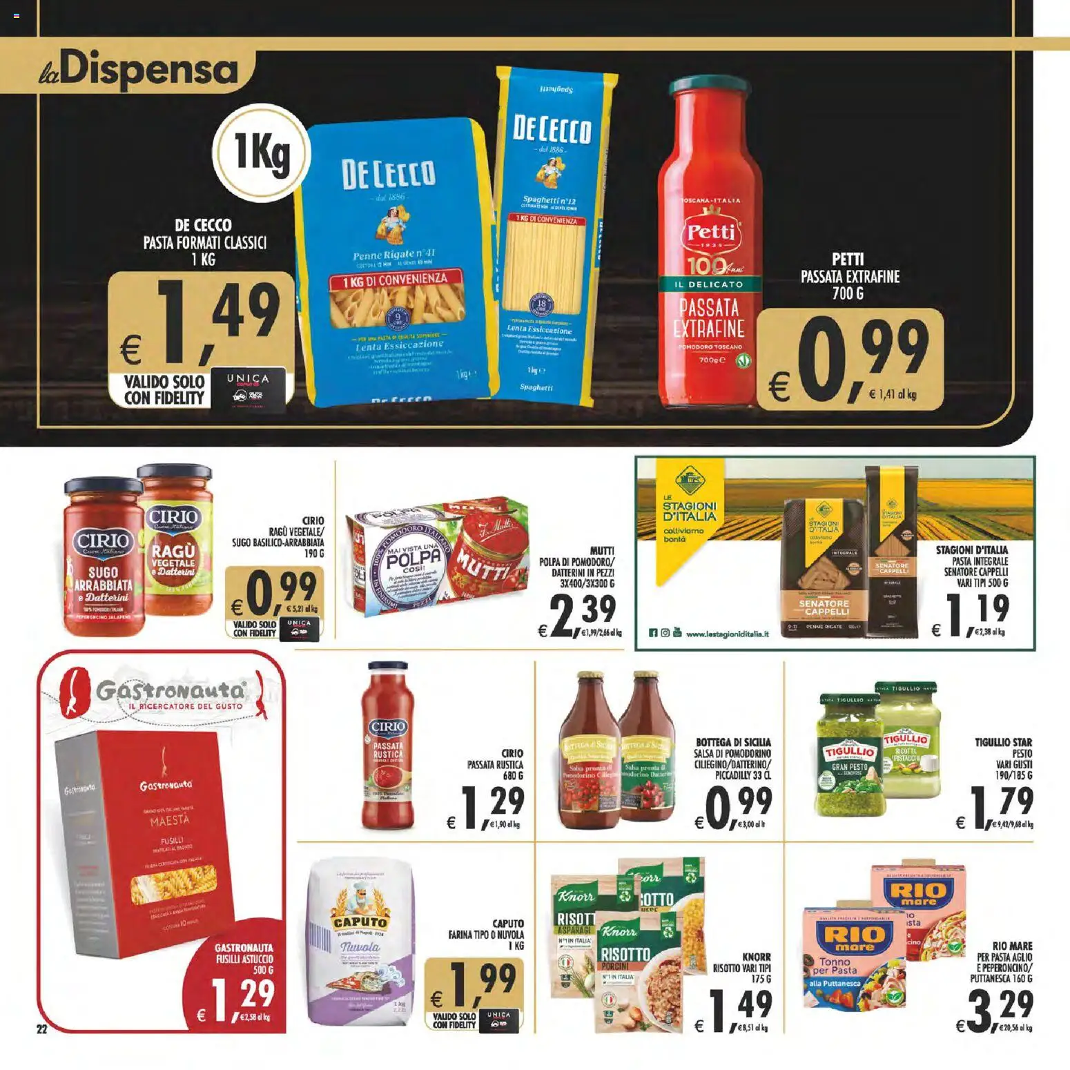 Volantino Decò del 07.04.2026 | Pagina: 22 | Prodotti: Salsa, Pesto, Tonno, Mutti