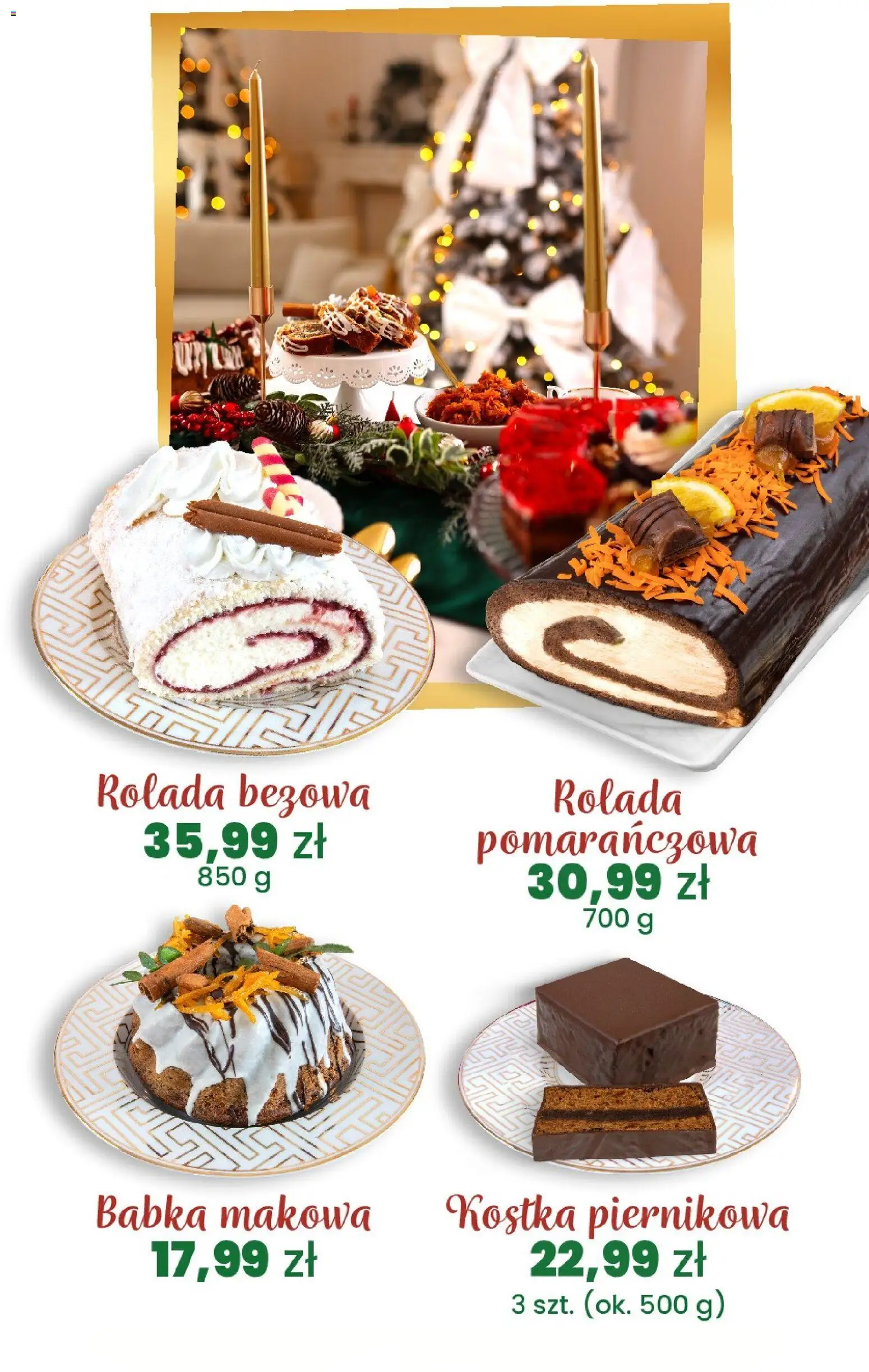 Twój Market Gazetka - Słodkości online Cukierni Białecki na Boże Narodzenie od 01.12.2025 | Strona: 10 | Produkty: Rolada, Babka