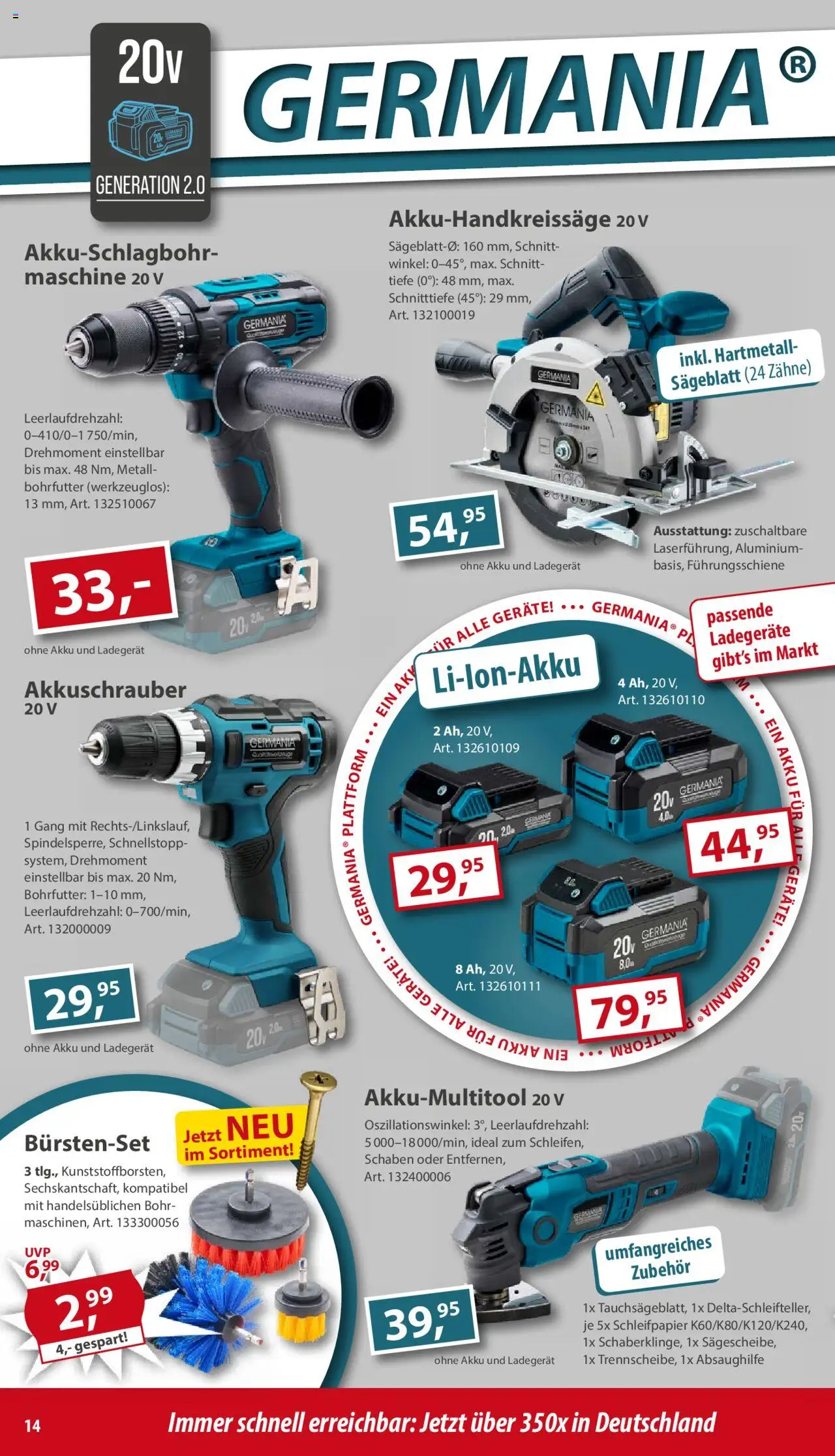 Sonderpreis Baumarkt Prospekt 	 - gültig ab dem 30.08.2025 | Seite: 14 | Produkte: Akkuschrauber, Ladegerät