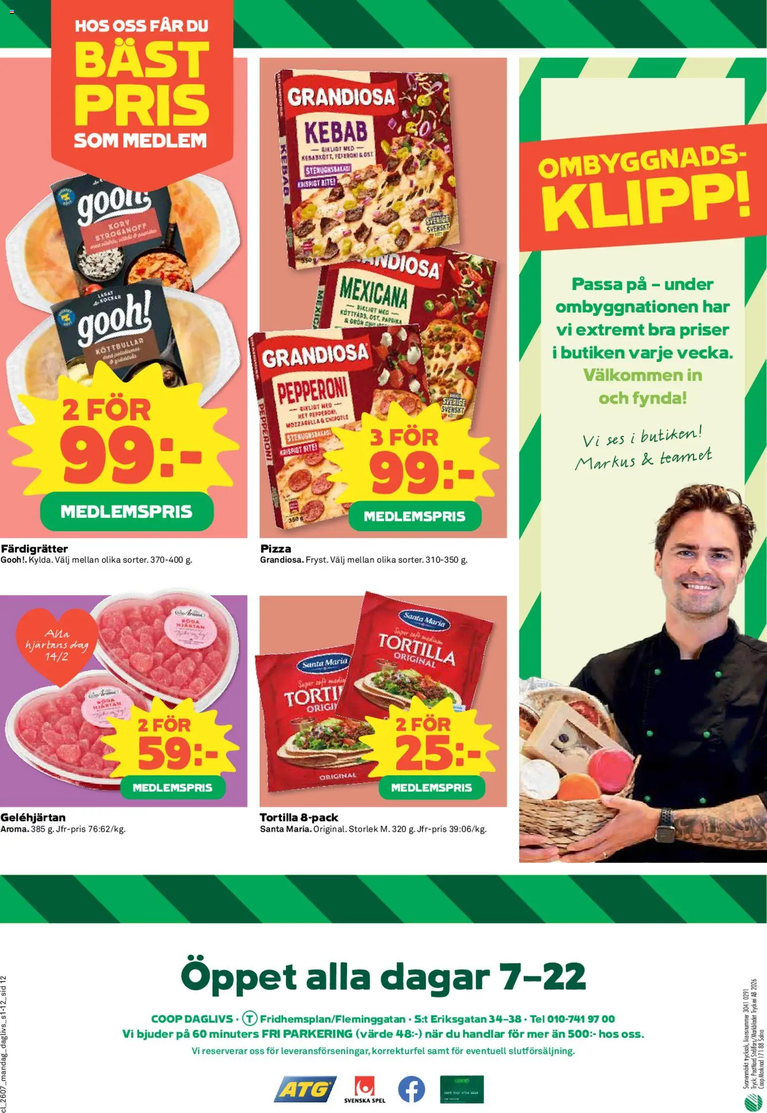 Coop Daglivs reklamblad aktuell från 09.02.2026 | Sida: 12