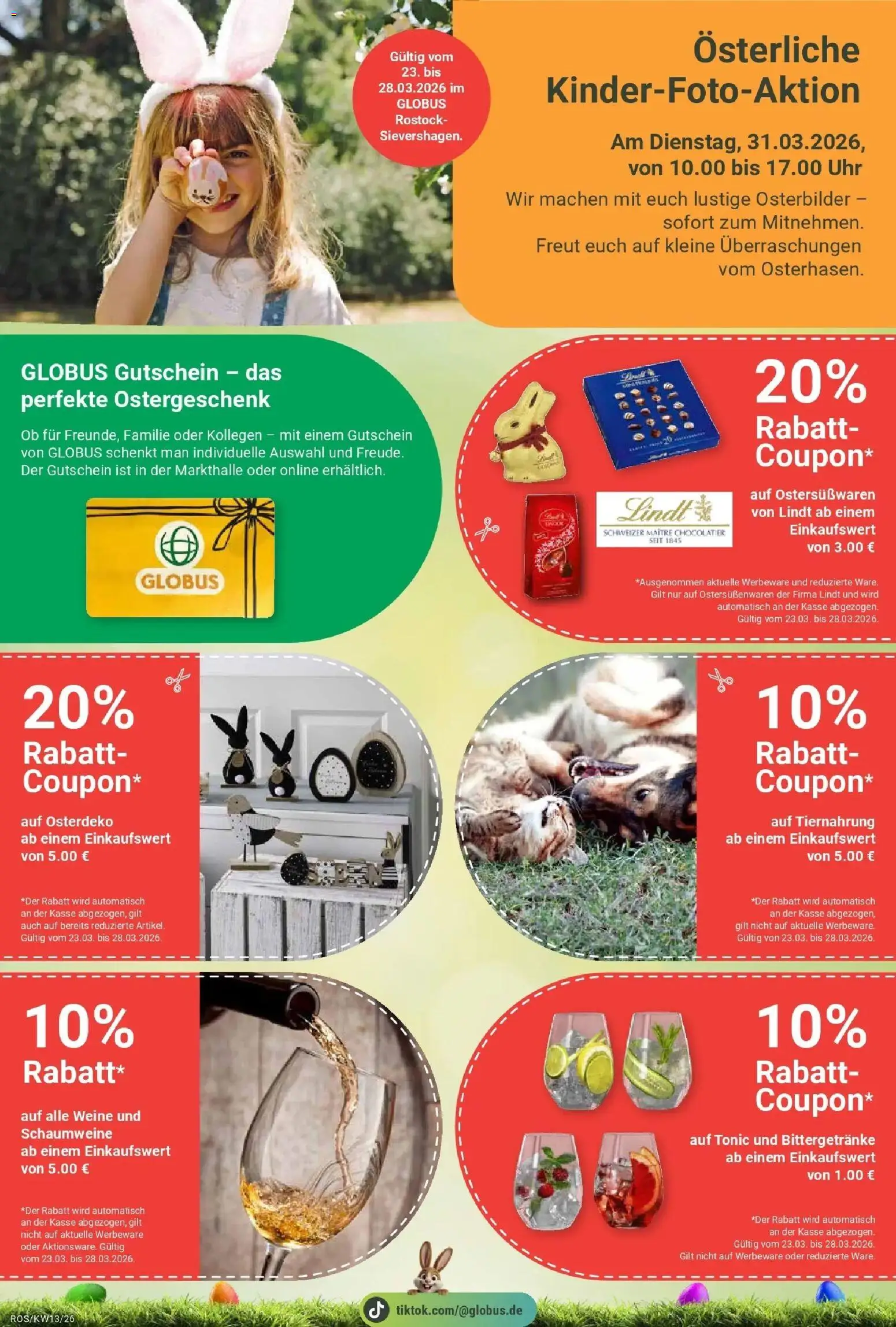 Globus prospekt Lambrechtshagen	 – gültig ab 23.03.2026 | Seite: 16 | Produkte: Lindt, Uhr