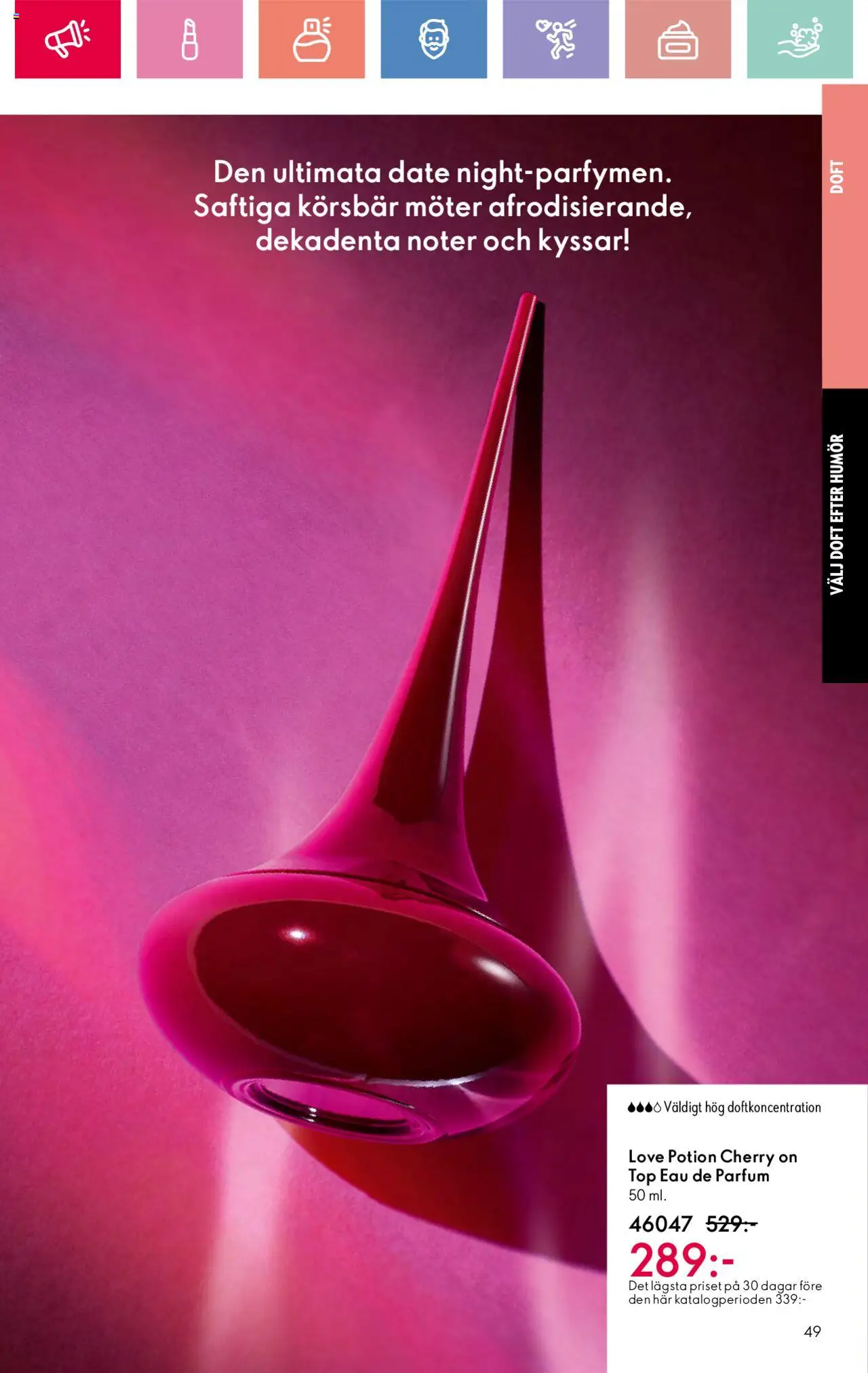 Oriflame reklamblad aktuell från 03.08.2025 | Sida: 49 | Produkter: Doft, Körsbär
