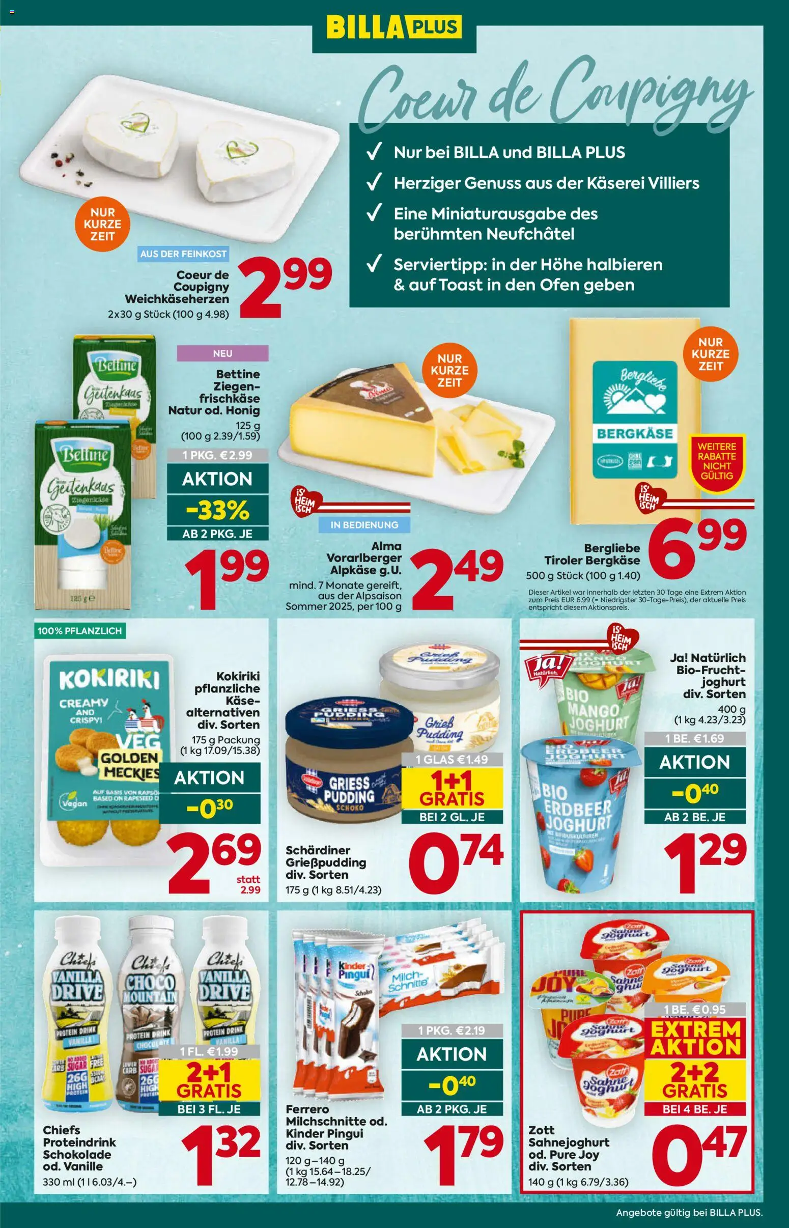 Billa Plus Flugblatt gültig ab 12.02.2026 | Seite: 13 | Produkte: Sahne, Matériel de rangement Fitness, Milch, Käse