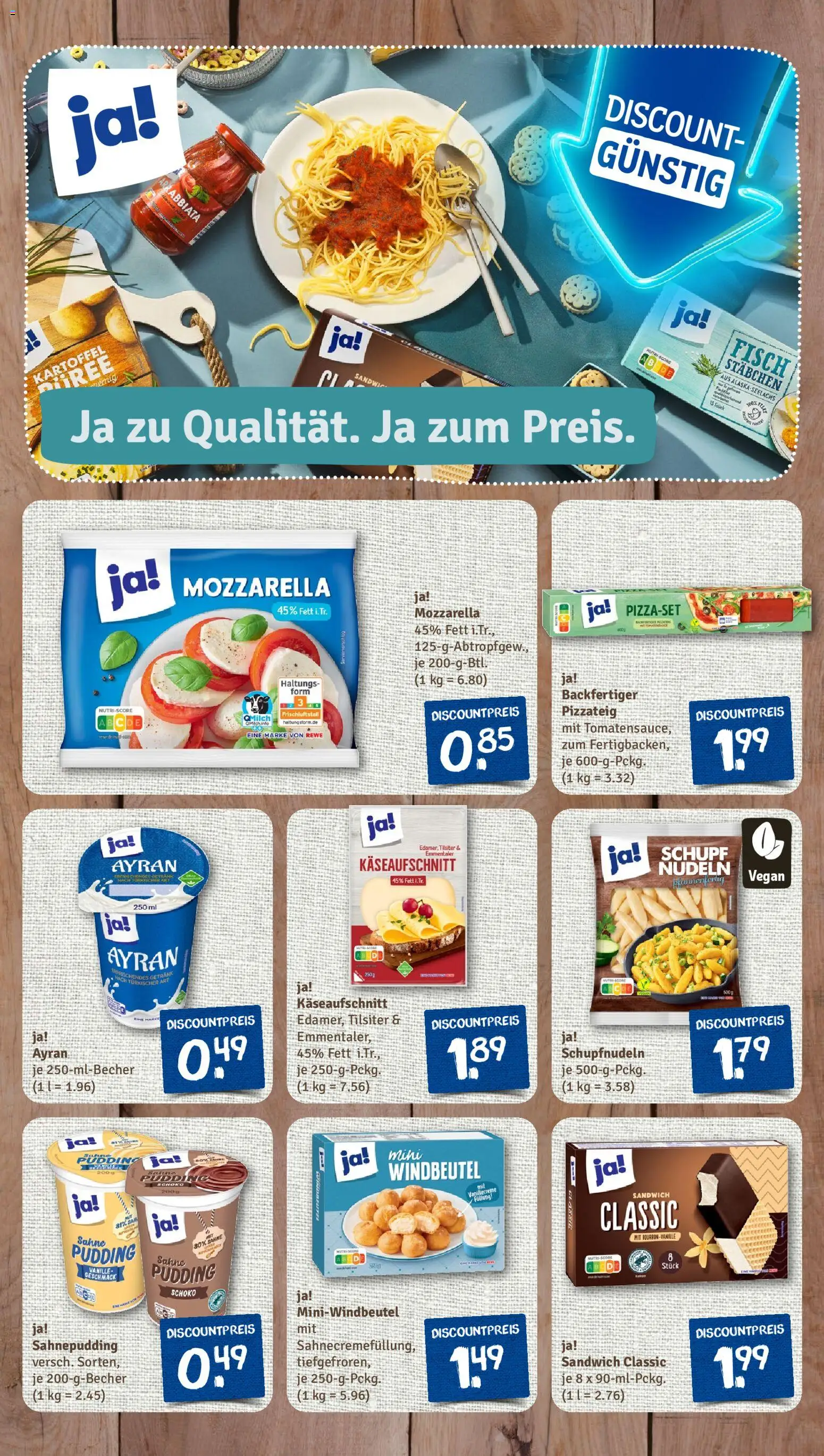 Nahkauf Prospekt – gültig ab 11.01.2026 | Seite: 8 | Produkte: Mozzarella, Pudding, Fisch, Sahne