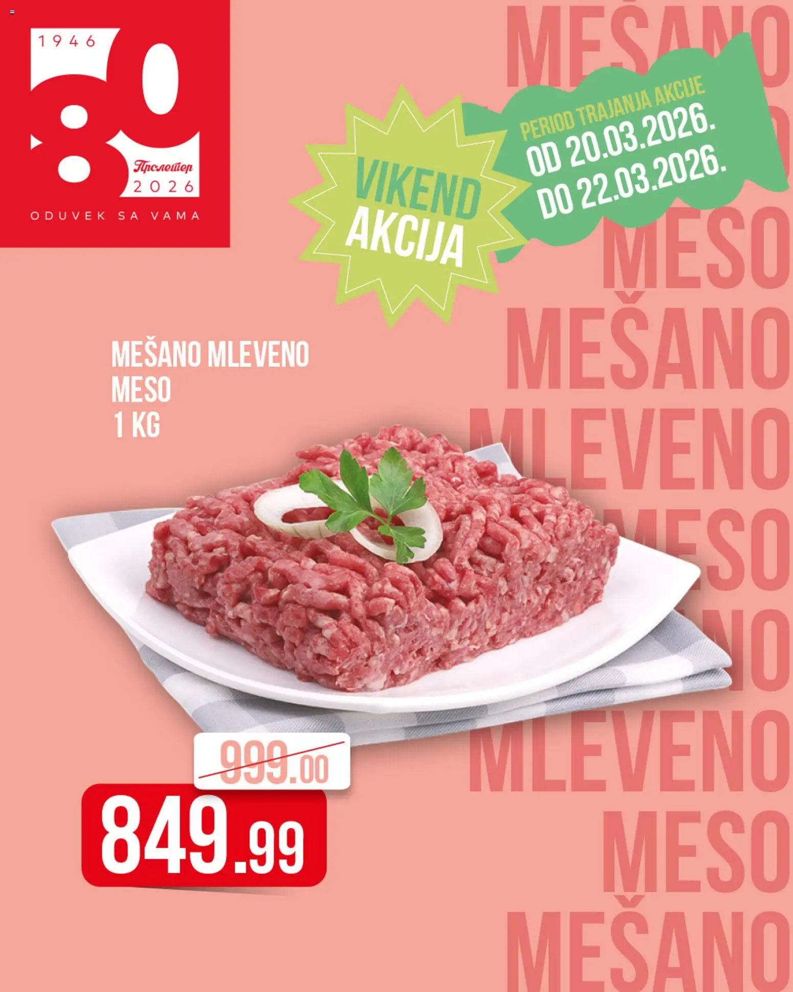 Metalac Proleter katalog - važi od 20.03.2026 | Strana: 3 | Proizvode: Mleveno meso