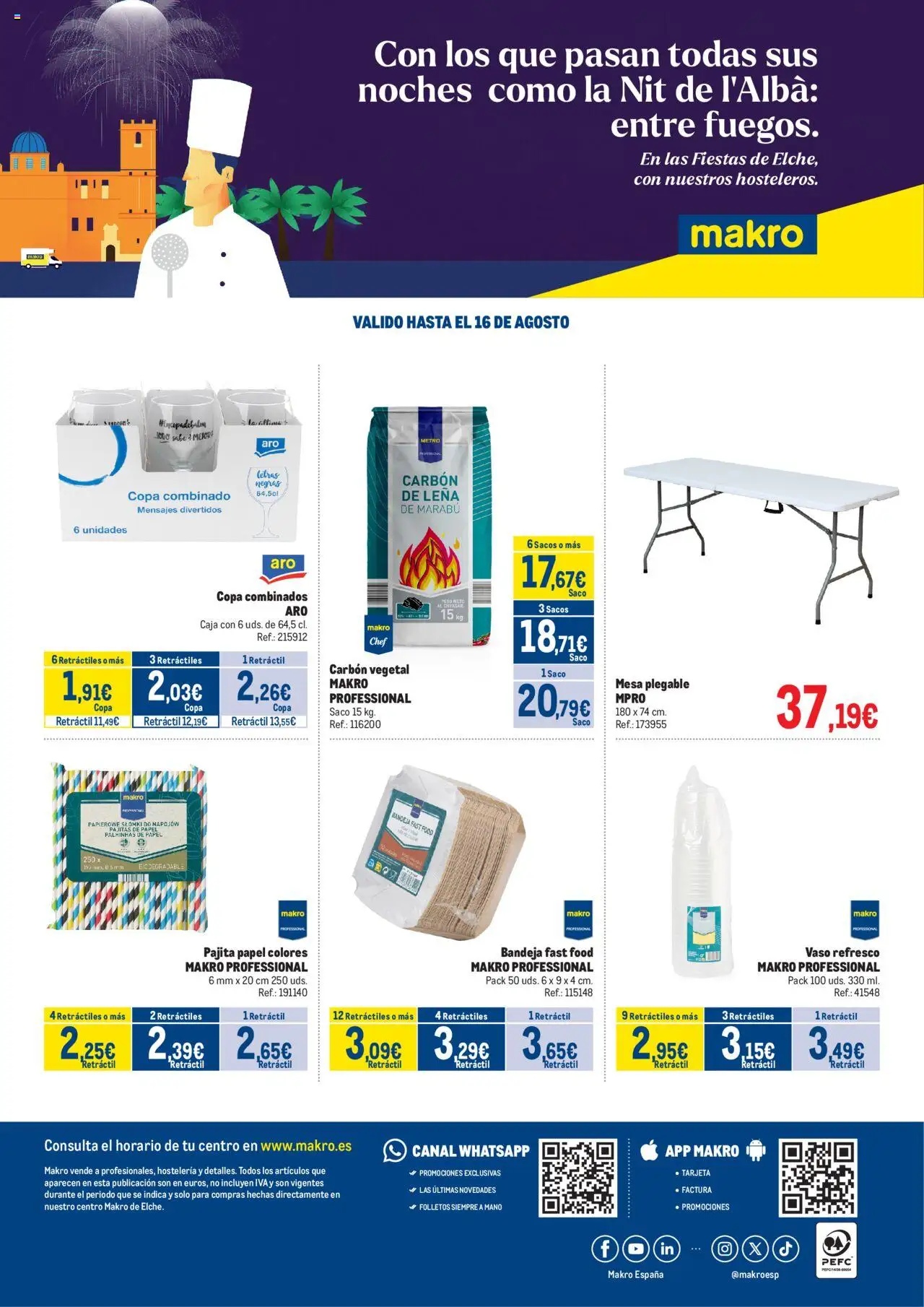 Makro - Fiestas de Elche │ válido desde el 04.08.2025 | Página: 4 | Productos: Peso, Bandeja, Mesa, Caja