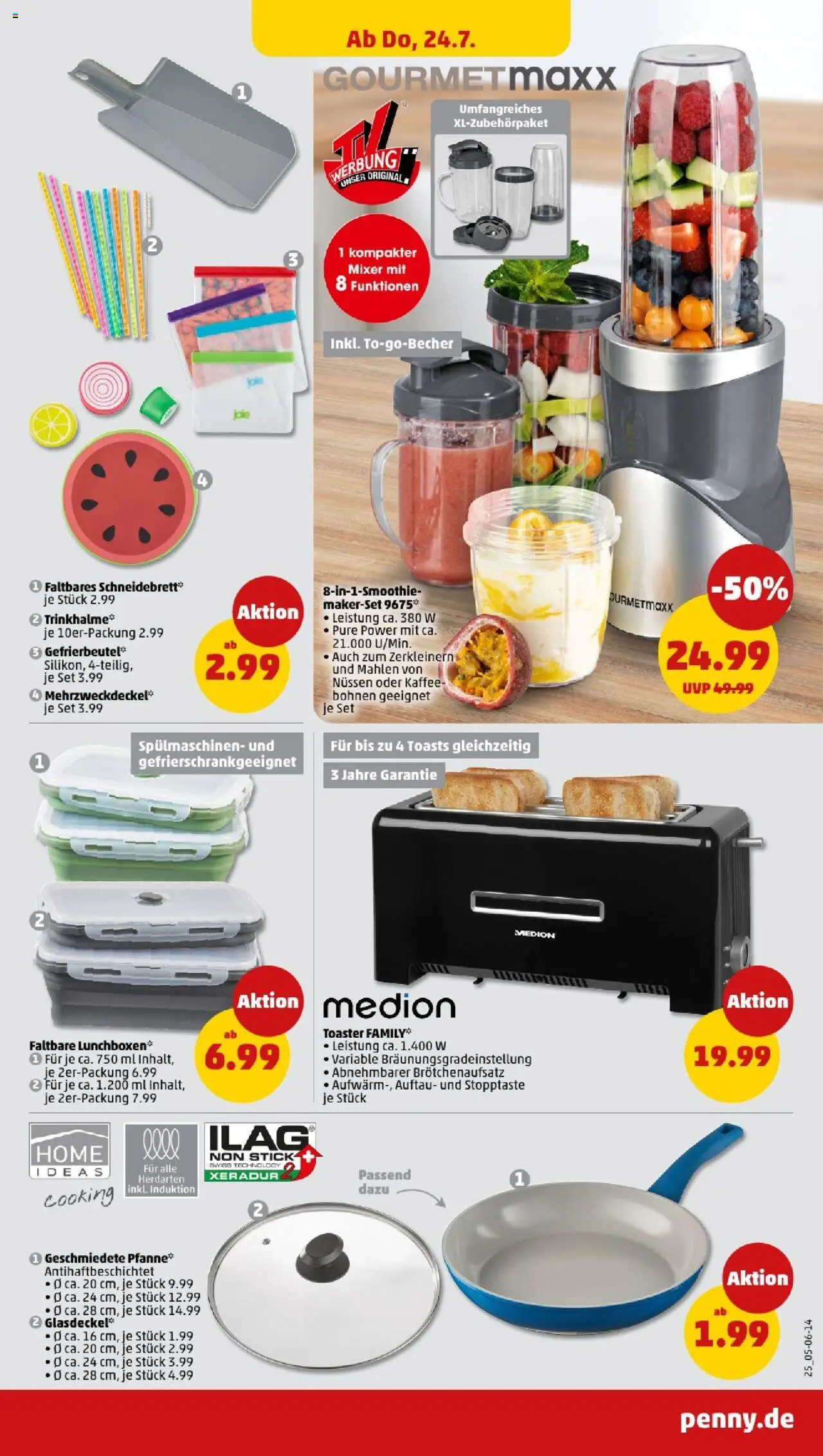 Penny - Baden-Württemberg - gültig ab dem 21.07.2025 | Seite: 25 | Produkte: Mixer, Toaster, Kaffee