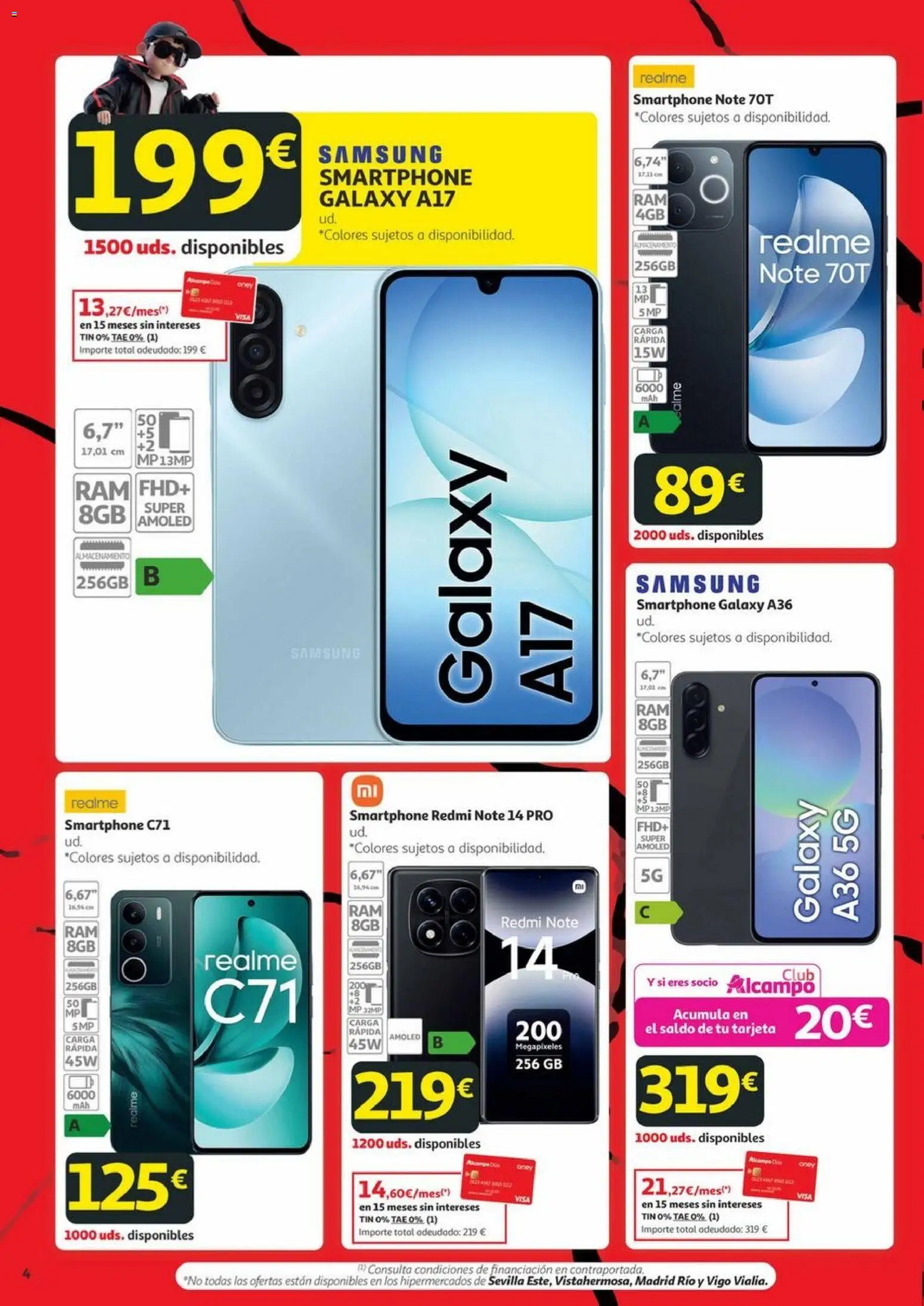 Alcampo - Black Friday │ válido desde el 06.11.2025 | Página: 4 | Productos: Smartphone