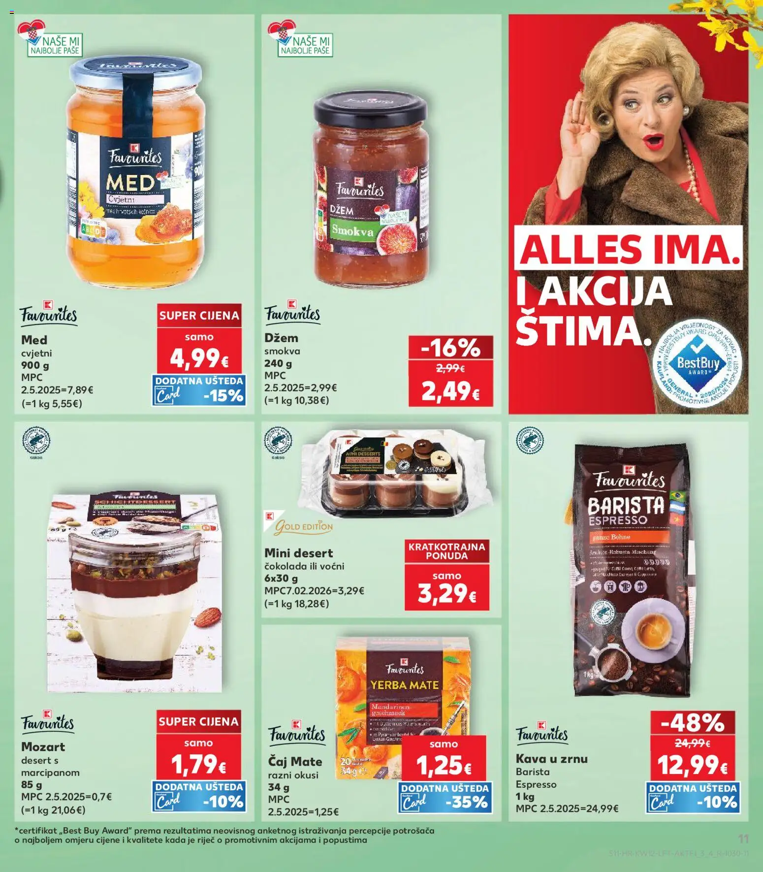 Kaufland katalog | vrijedi od 18.03.2026 | Stranica: 11 | Proizvodi: Med, Čokolada, Čaj, Džem