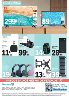 E.Leclerc - Folheto Não Alimentar │ válido de 17.07.2025 | Página: 12 | Produtos: Televisão, USB, Tv led