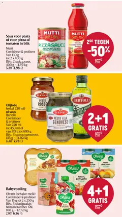 Olvarit (behalve melk), Babyvoeding. Combineer & profiteer Van 15 g tot 2 x 250 g Bijv.: 5 x knijpzakje, banaan/aardbei, 6M, 100 g - Voorbeeld van een folder van Delhaize, geldig van 23.10.2025 | Pagina: 25