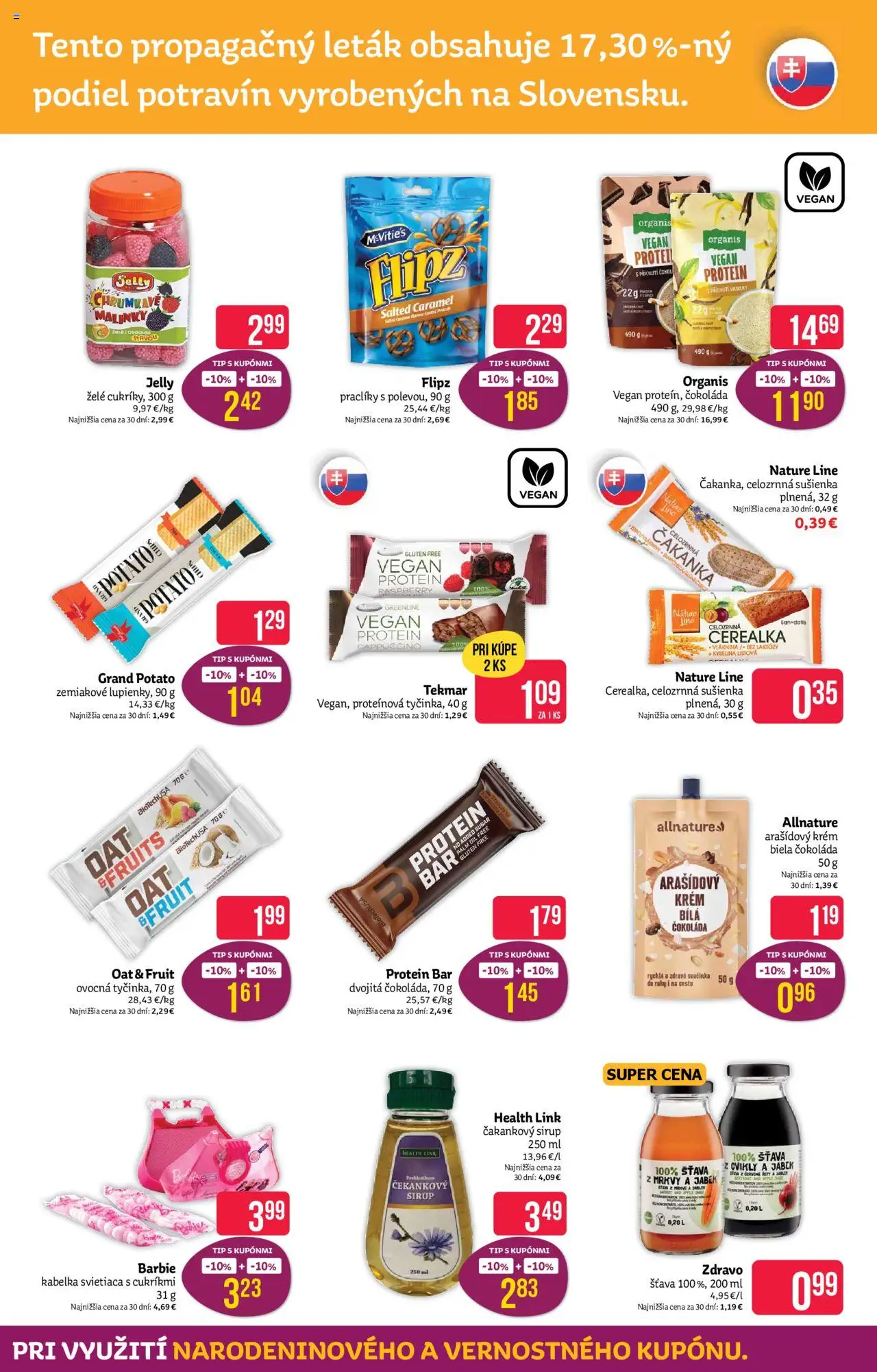 Nové Teta drogerie akcie – leták je platný od 29.09.2025 | Strana: 11 | Produkty: Protein, Apple, Čakankový sirup, Krém