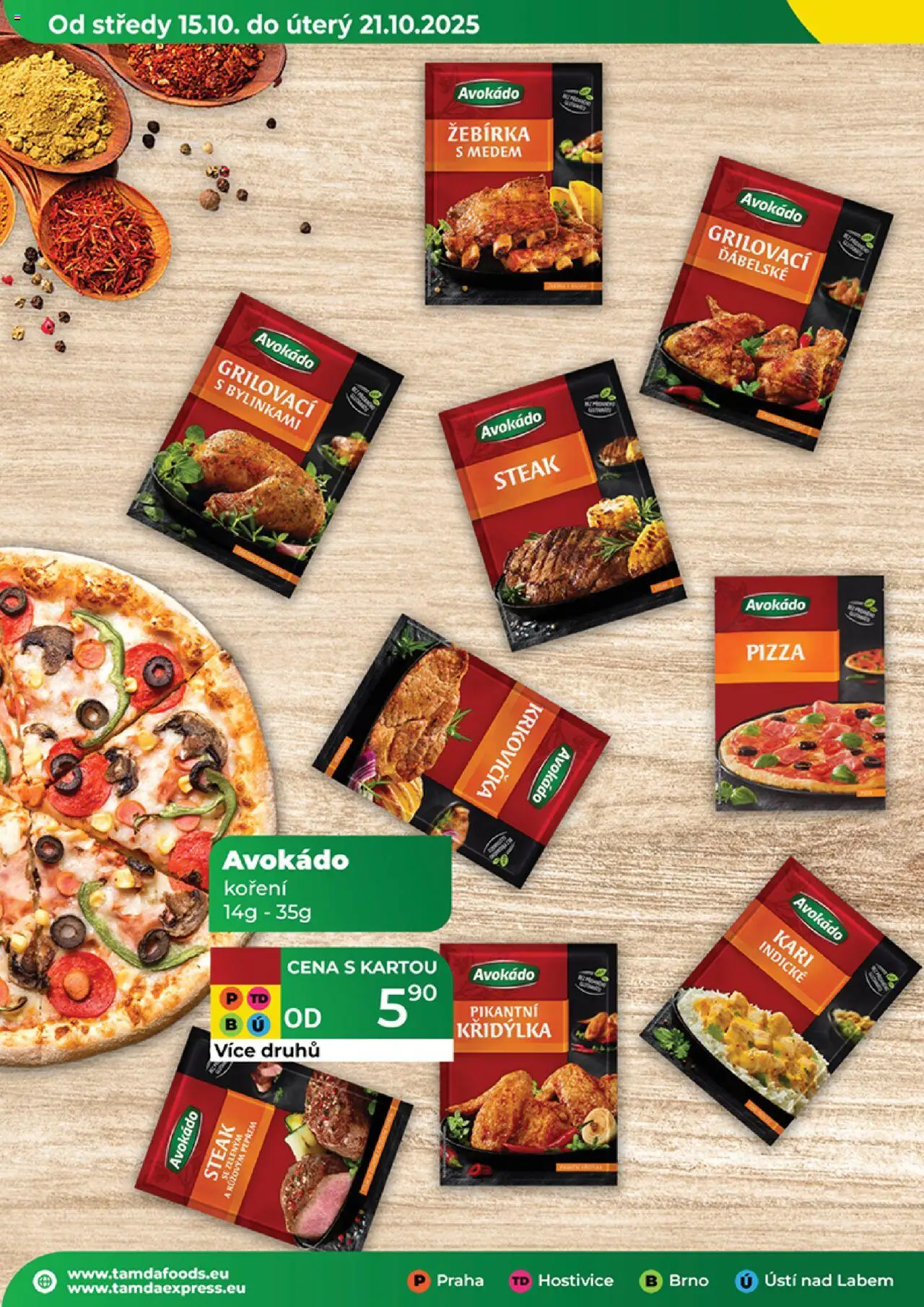 Tamda Foods leták od 15.10.2025 | Strana: 46 | Produkty: Pizza, Steak, Koření, Avokádo
