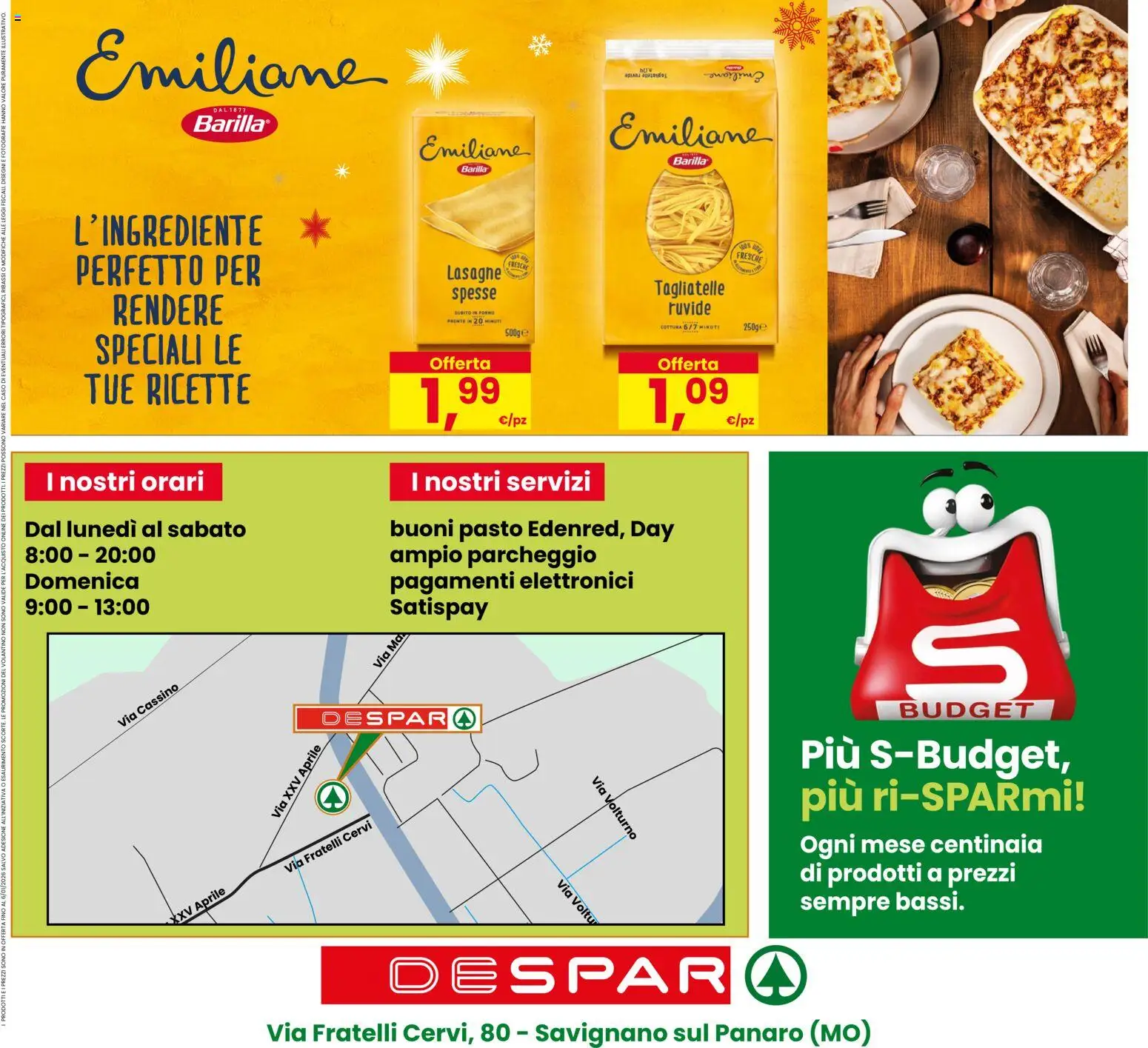 Volantino Despar del 16.12.2025 | Pagina: 28 | Prodotti: Tagliatelle