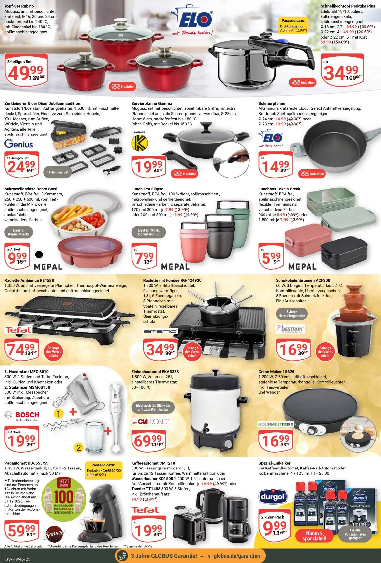 Globus - Black Friday – gültig ab 10.11.2025 | Seite: 22 | Produkte: Bosch, Senseo, Joghurt, Stabmixer