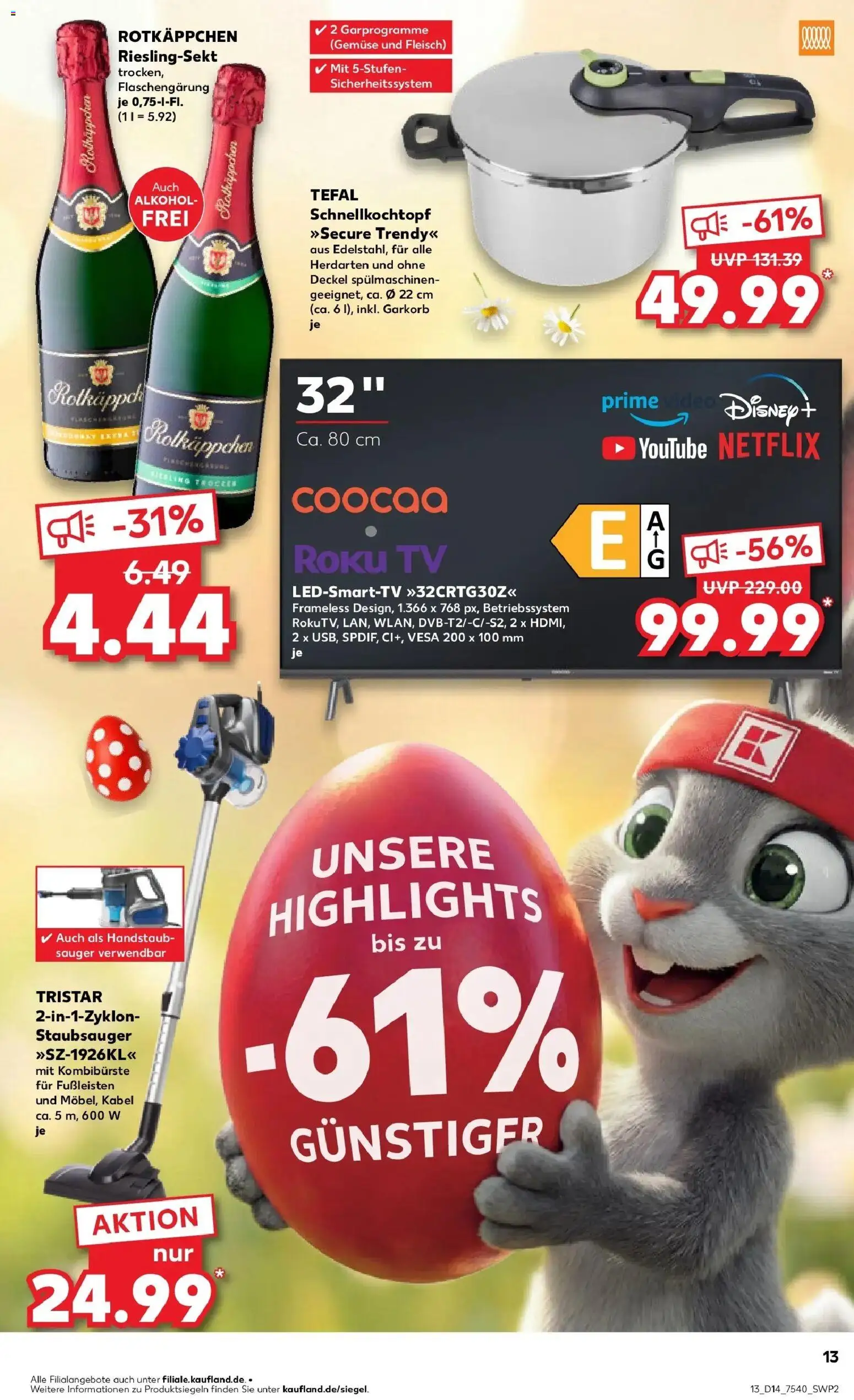 Kaufland Prospekt Lübbenau	 – gültig ab 30.03.2026 | Seite: 27 | Produkte: Kabel, Staubsauger, Fleisch, TV