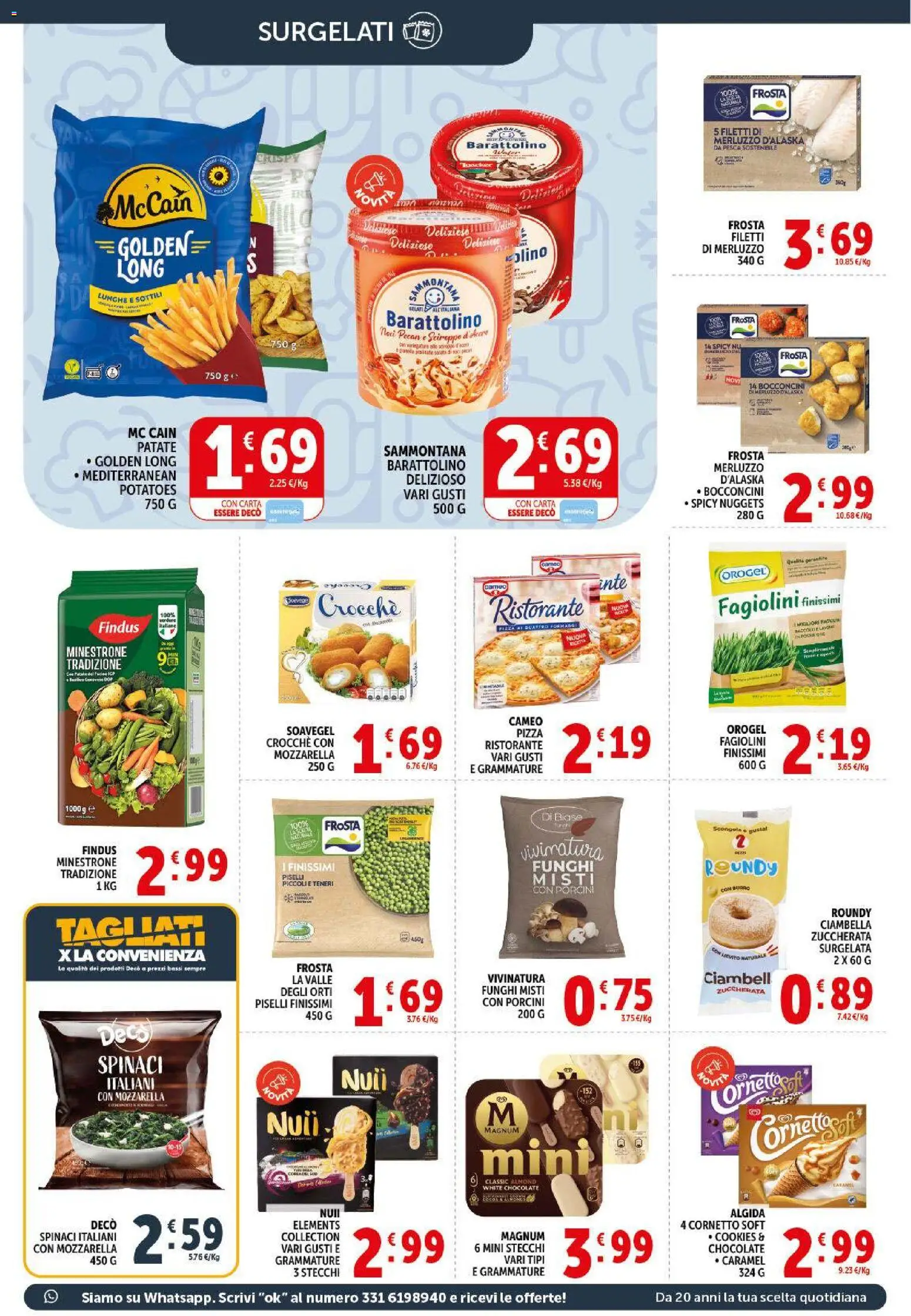 Volantino Decò del 09.04.2026 | Pagina: 15 | Prodotti: Minestrone, Merluzzo, Nuggets, Verdure