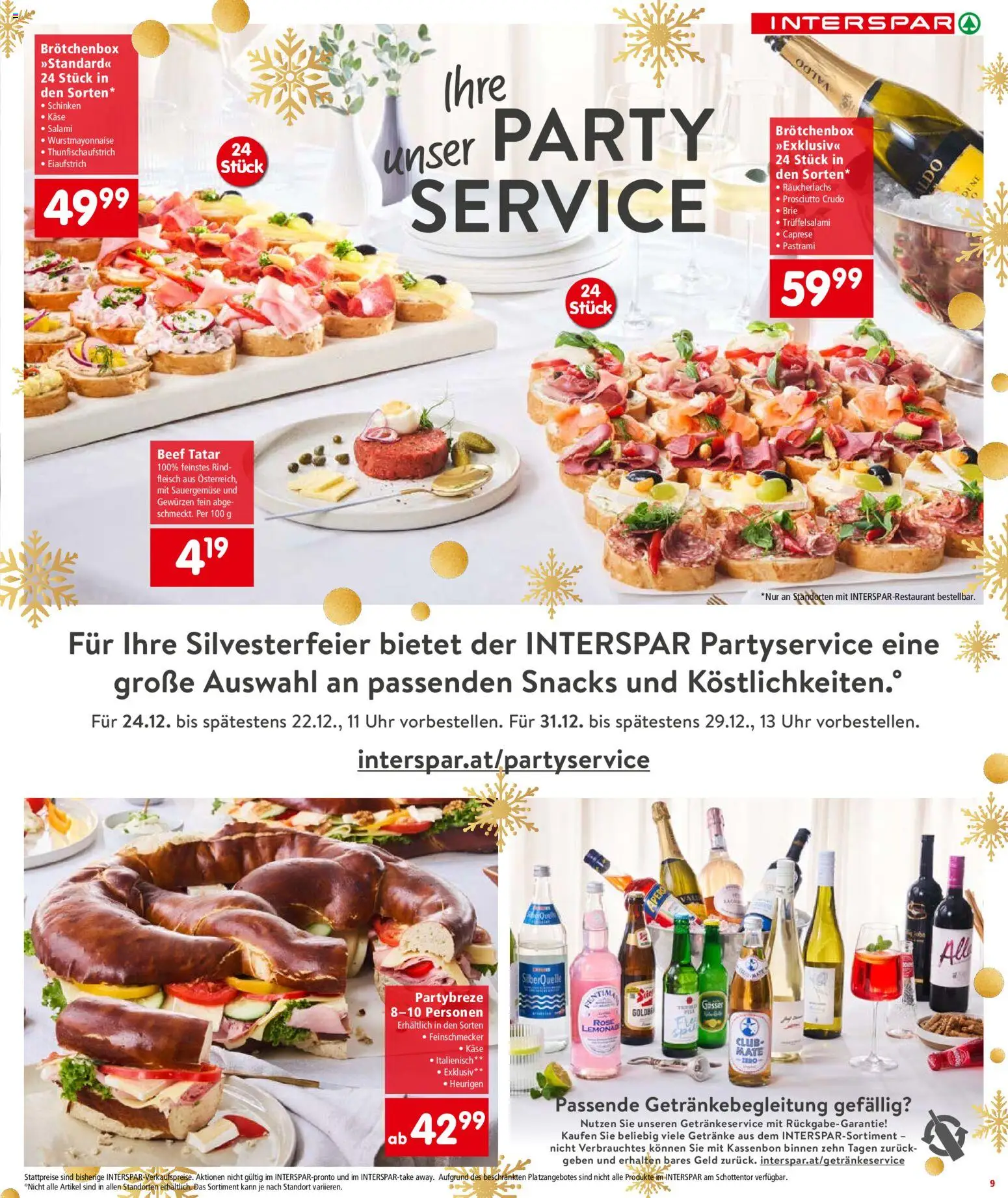Interspar Flugblatt - Kärnten gültig ab 22.12.2025 | Seite: 9 | Produkte: Uhr, Käse, Salami, Schinken