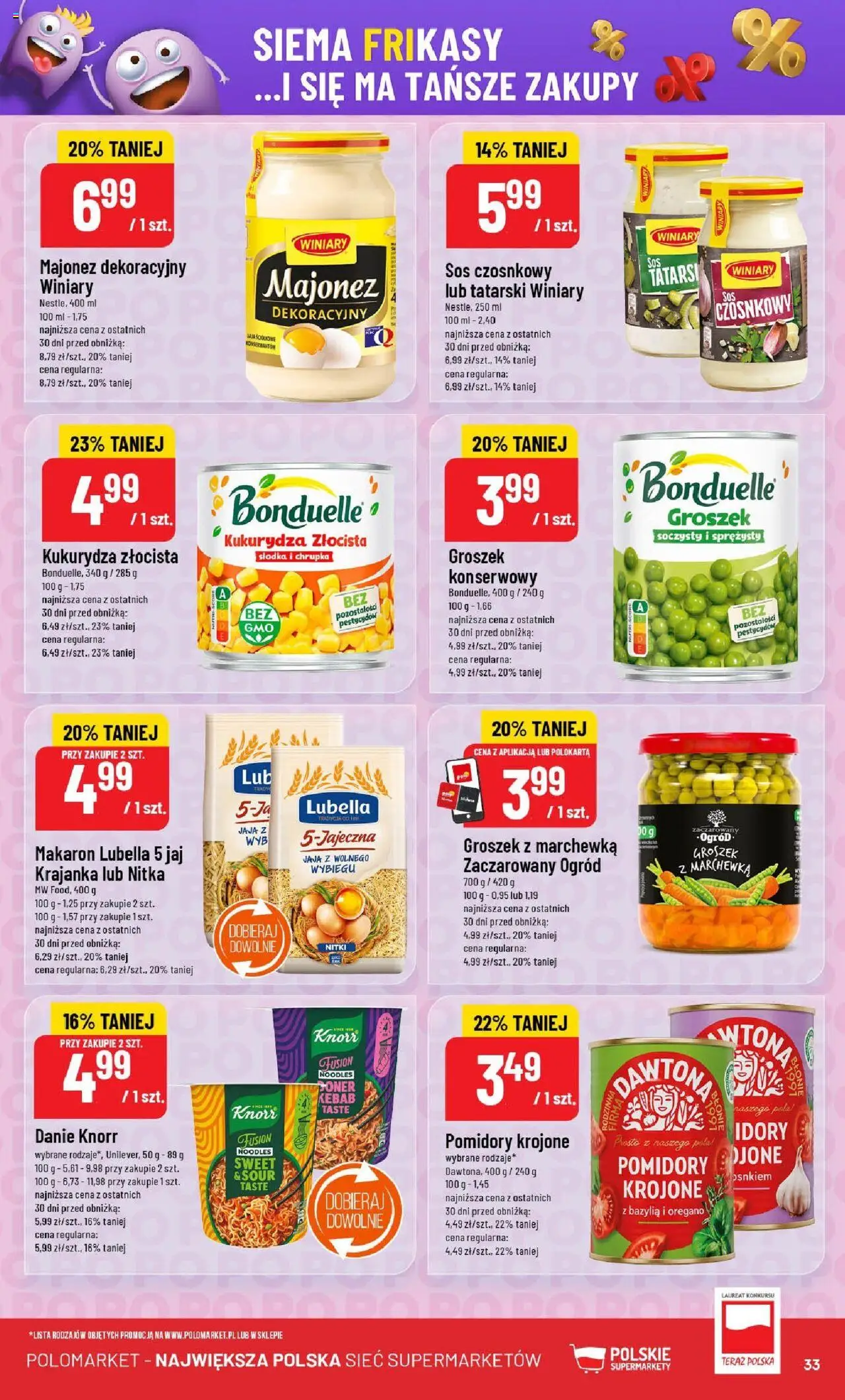 POLOmarket Gazetka od 16.07.2025 | Strona: 33 | Produkty: Bazylia, Pomidory, Makaron, Marchewka