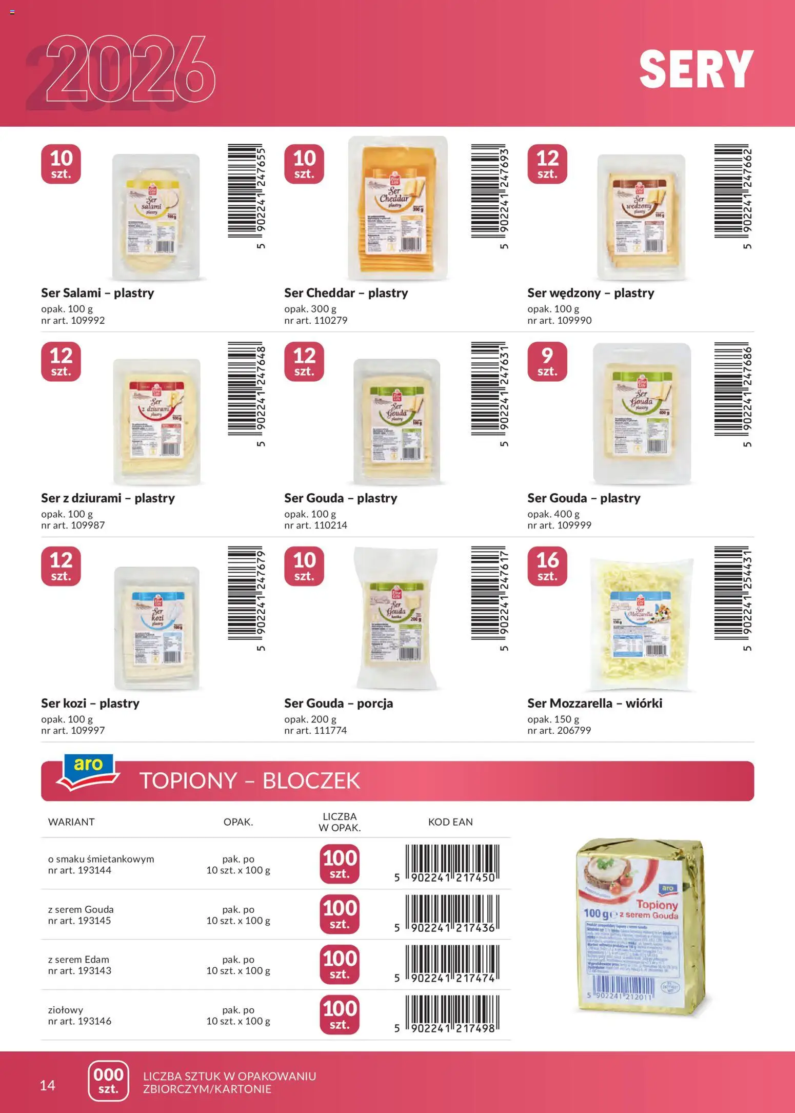 Makro gazetka - Marki własne dla Twojego sklepu od 23.04.2026 | Strona: 14 | Produkty: Sery, Ser, Salami, Ser gouda