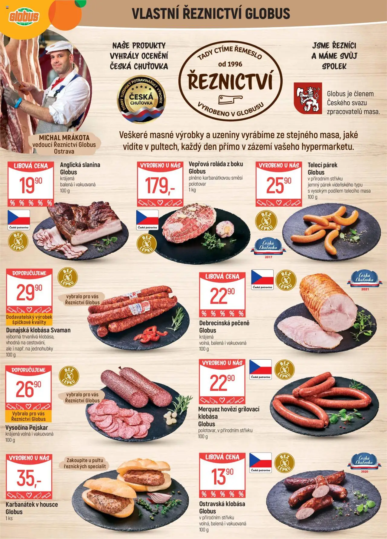 Globus leták - Ostrava od 13.08.2025 | Strana: 5 | Produkty: Hovězí, Globus, Vysočina, Slanina