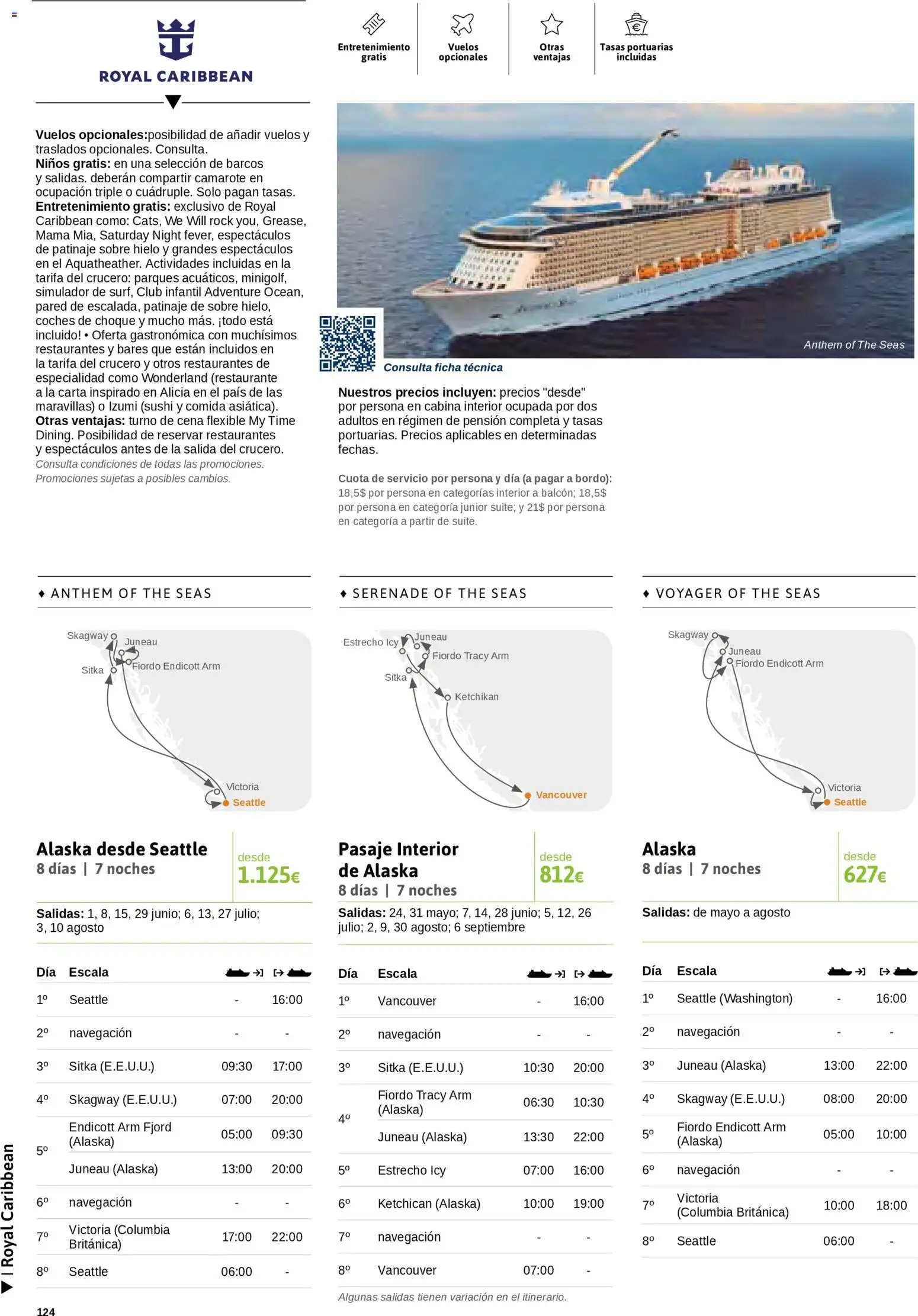 Viajes El Corte Inglés Cruceros marítimos │ válido desde el 01.01.2026 | Página: 125 | Productos: Ηλεκτρονικα ειδη, Σιδερώστρα, Navegación