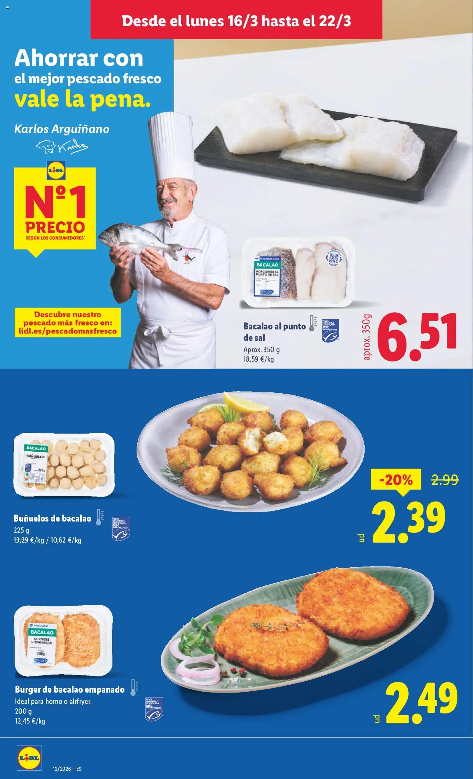 Lidl folleto │ válido desde el 16.03.2026 | Página: 6 | Productos: Pescado, Horno